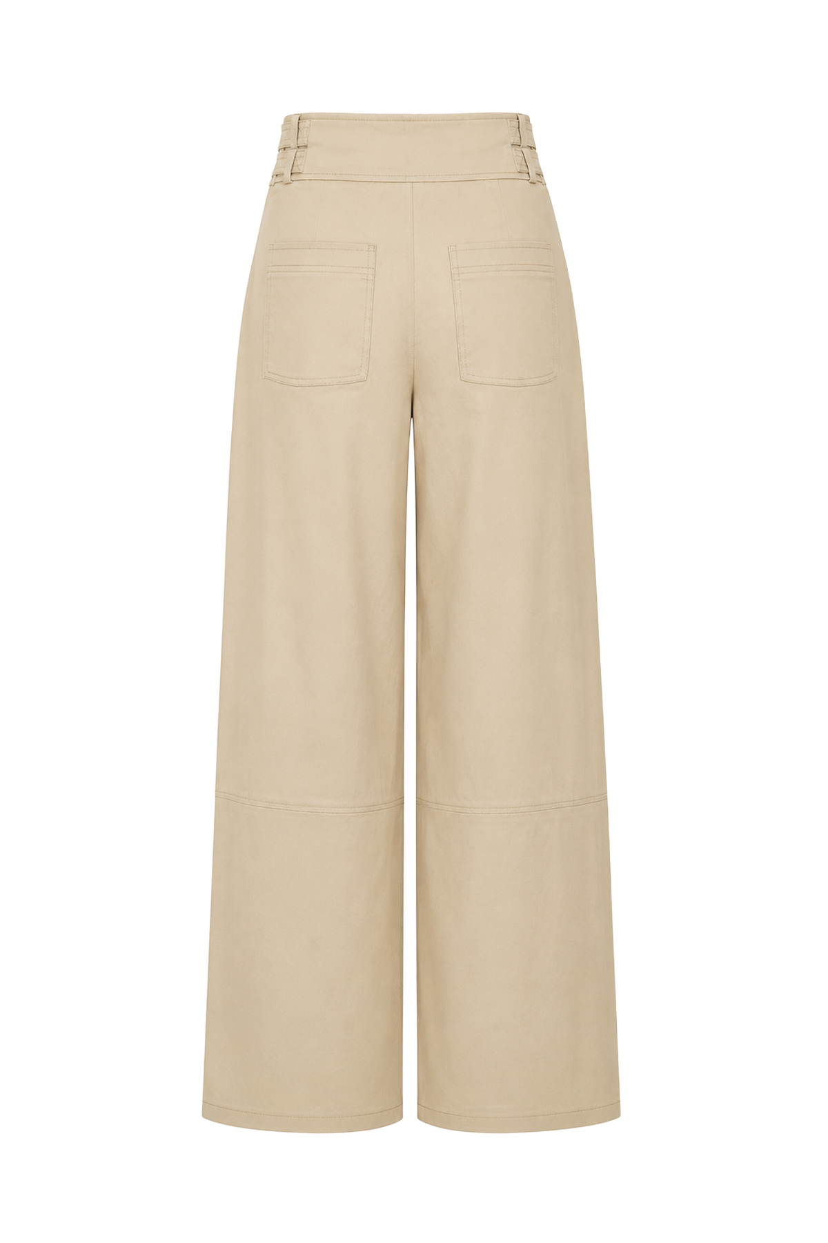 Noa Woven Cargo Wide Leg Pants With Adjustable Cuffs