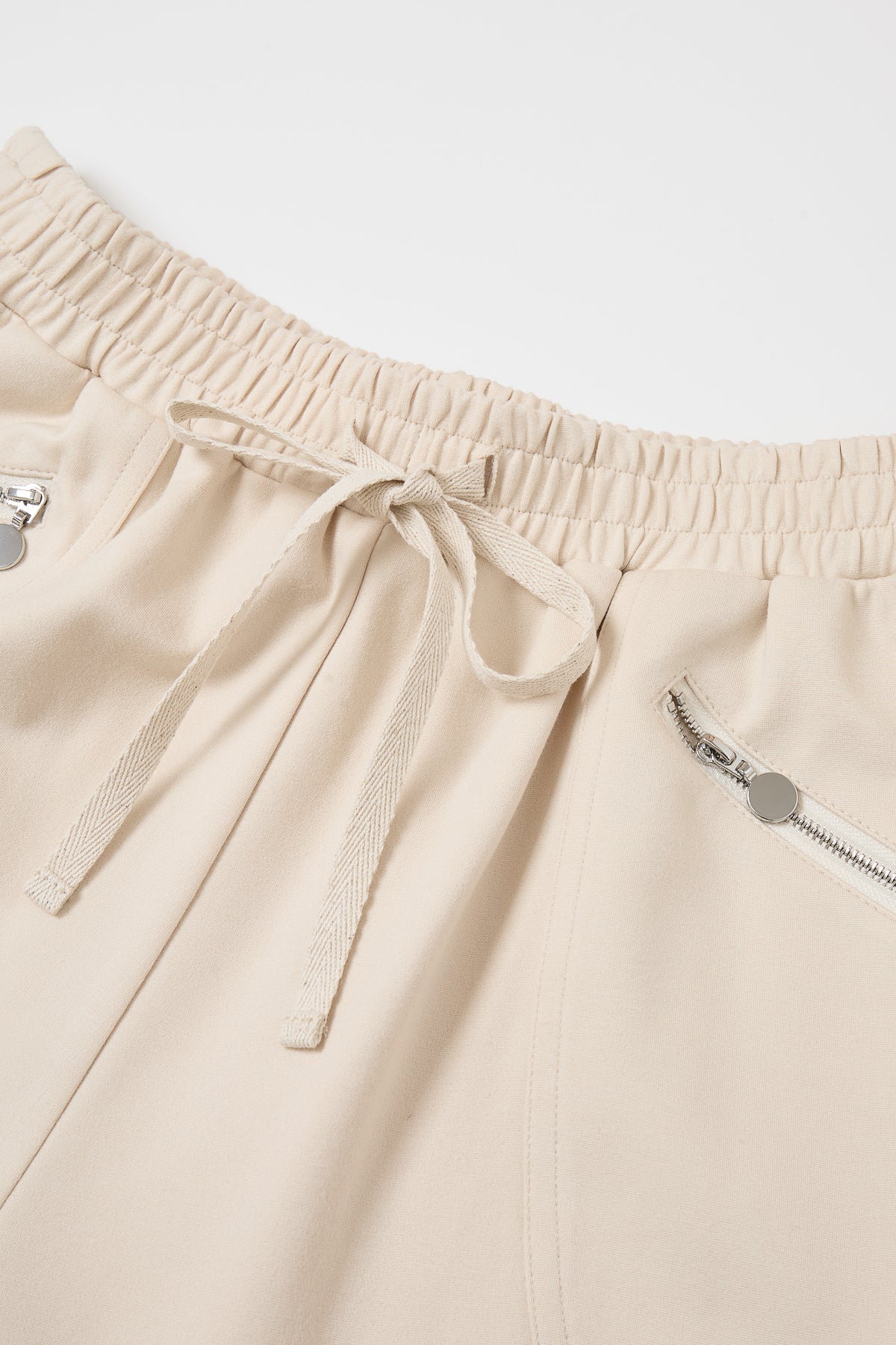 Anette Smocked Waist Balloon Sweatpants With Cargo Pockets
