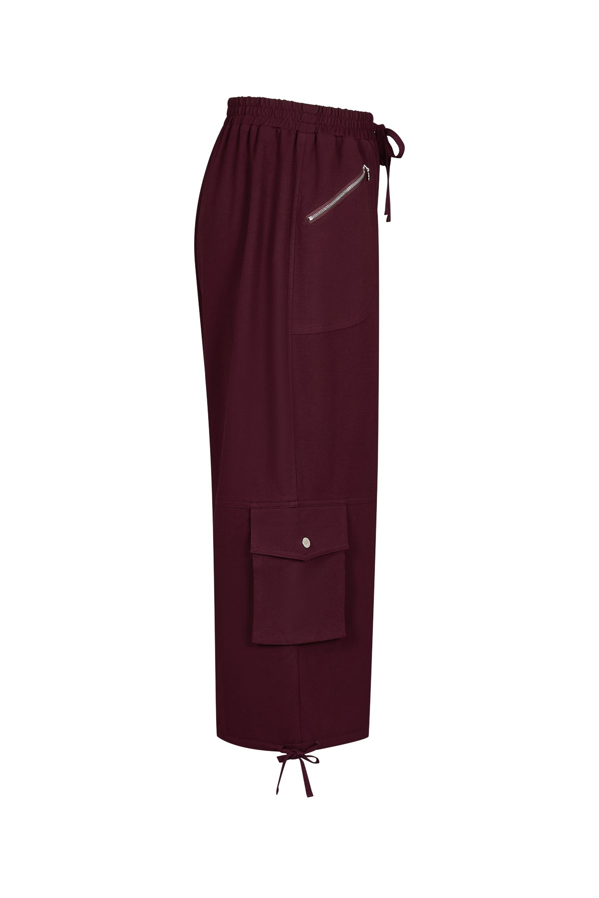 Anette Smocked Waist Balloon Sweatpants with Cargo Pockets