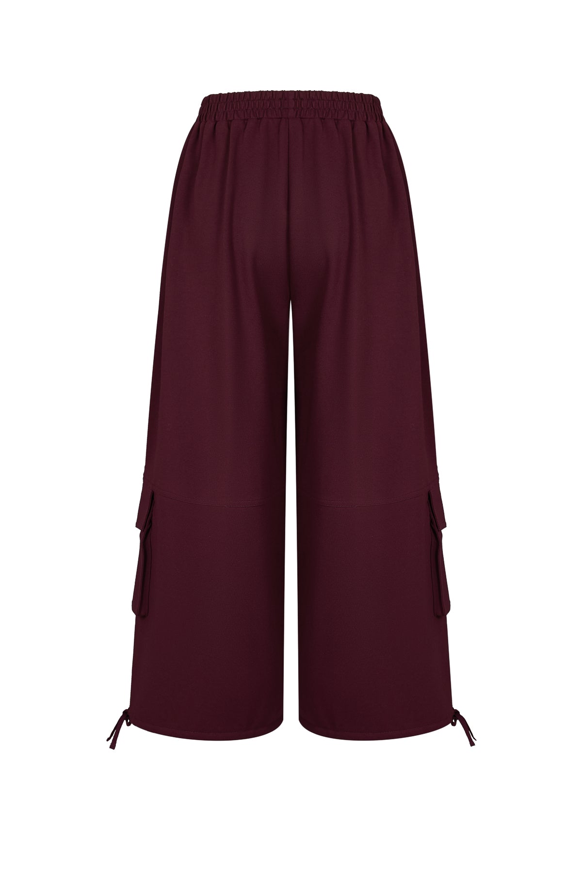 Anette Smocked Waist Balloon Sweatpants with Cargo Pockets