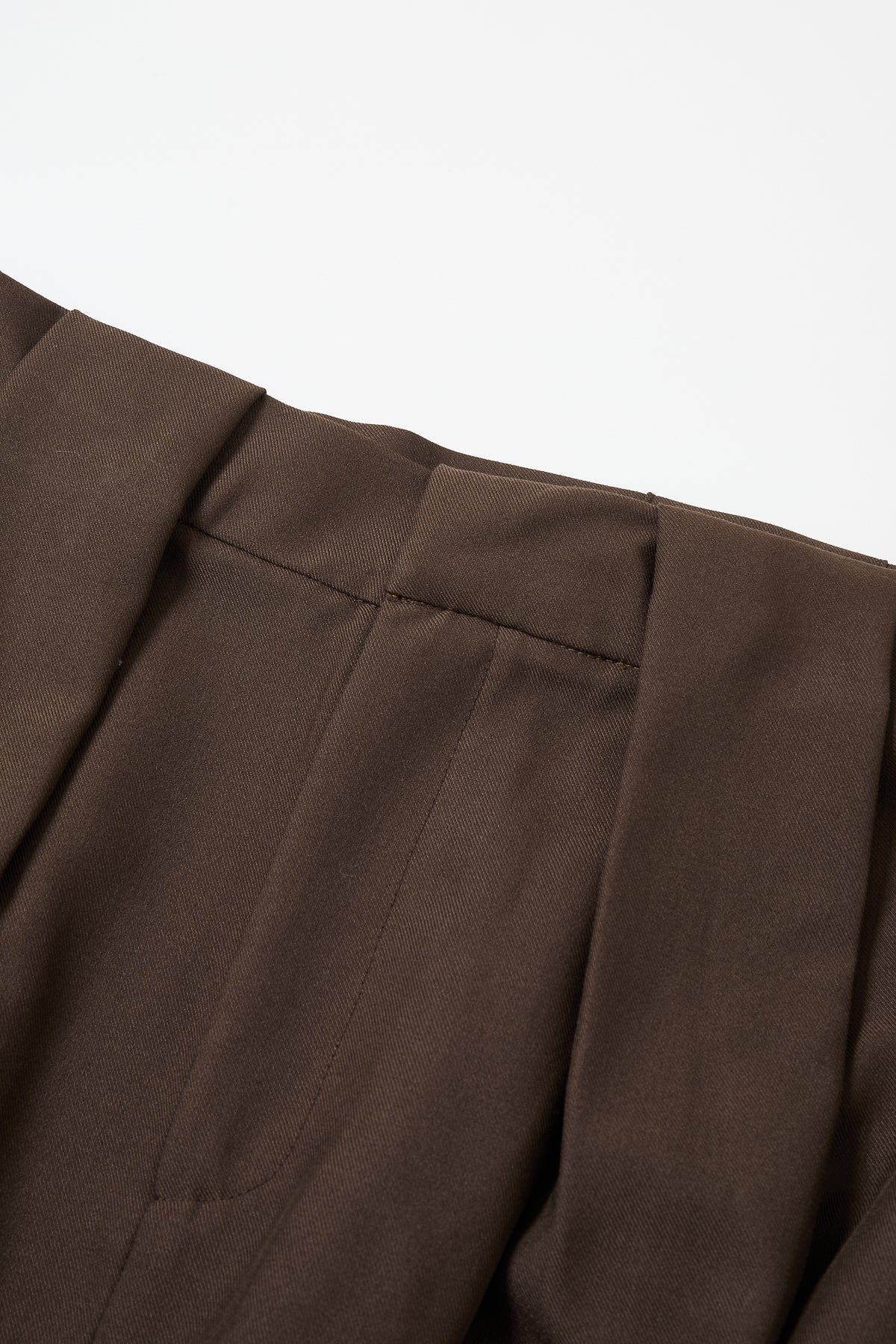 Gaelle Pleated Woven Pants with Adjustable Hem