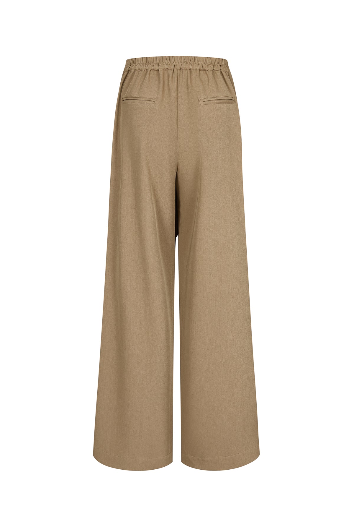 Thea Woven Draped Pants With Back Elastic Waist