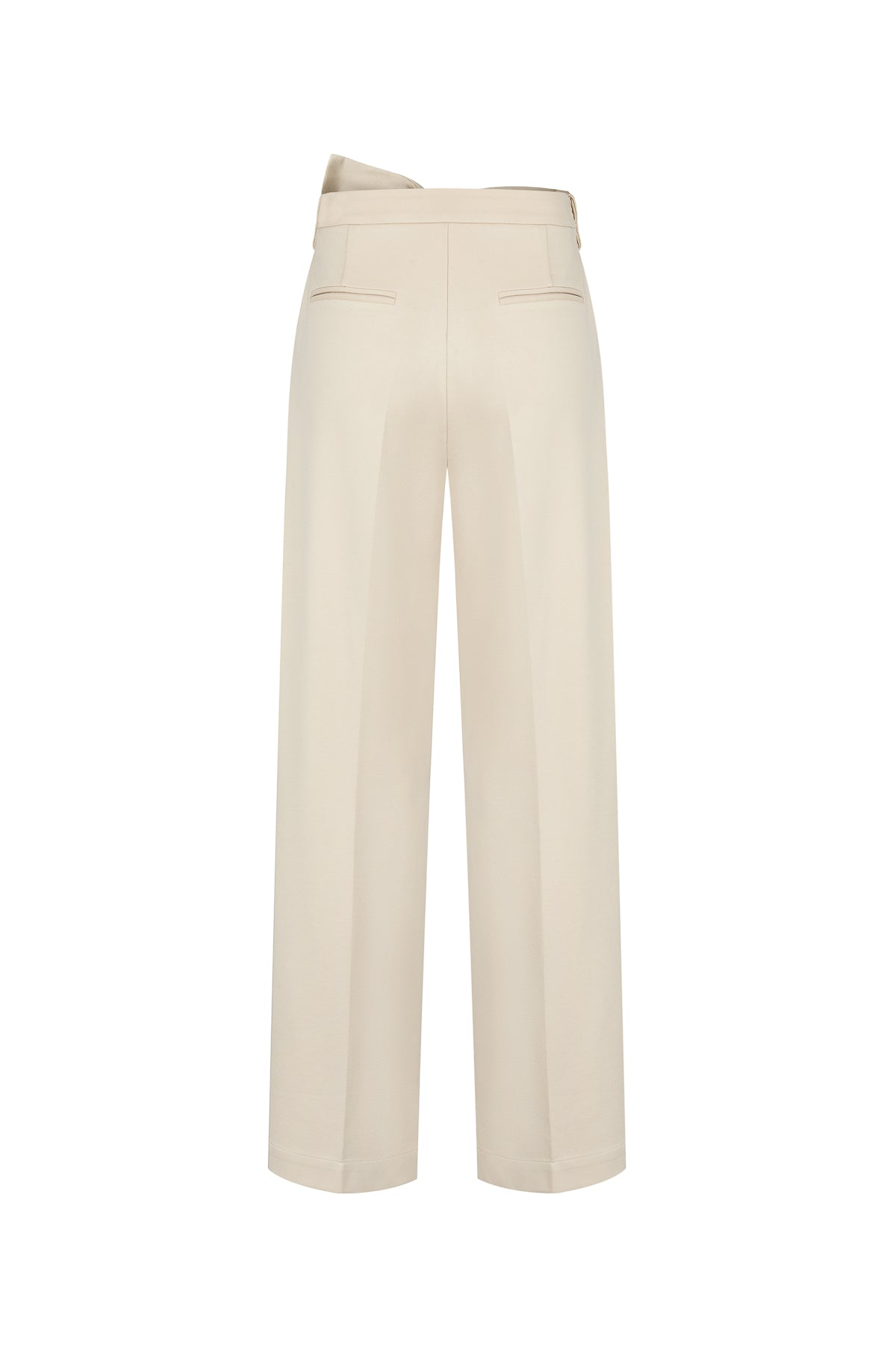 Marie Pleated Knit Pants With Bow