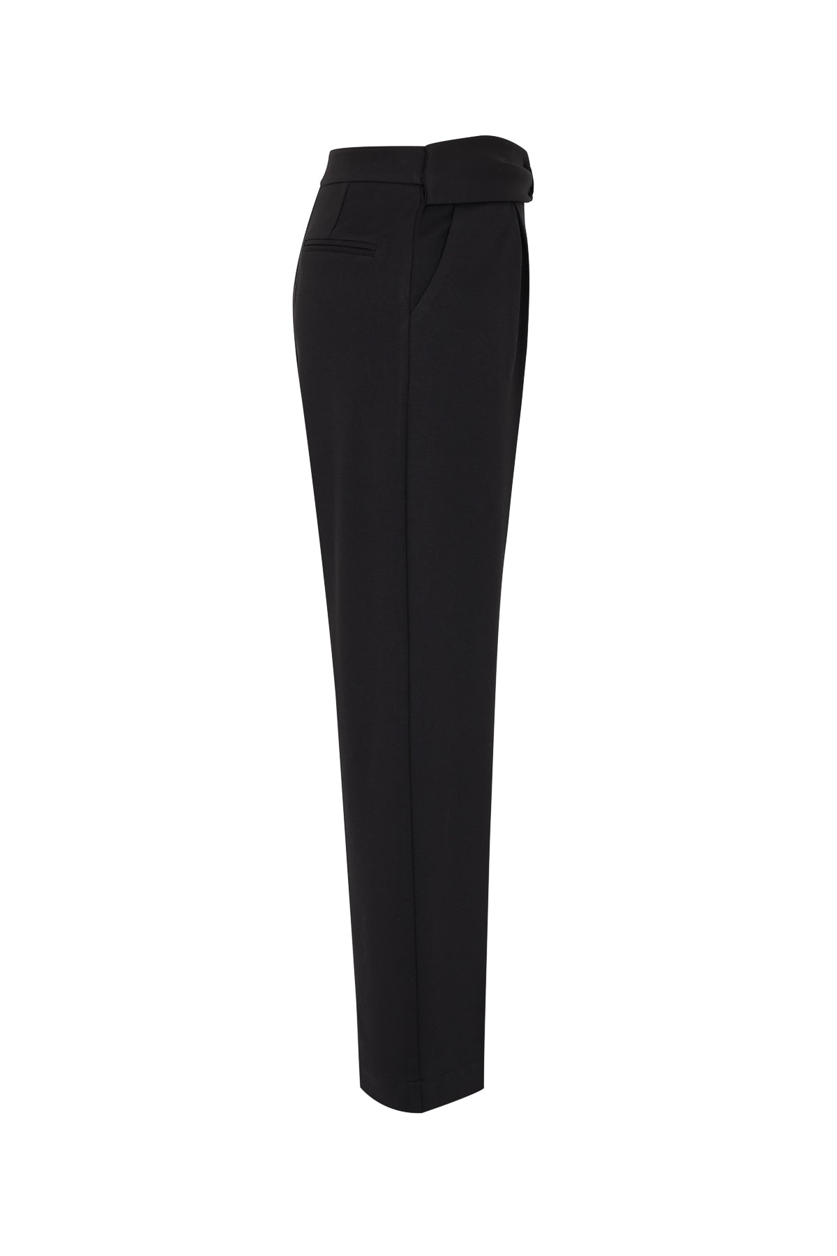 Marie Pleated Knit Pants With Bow