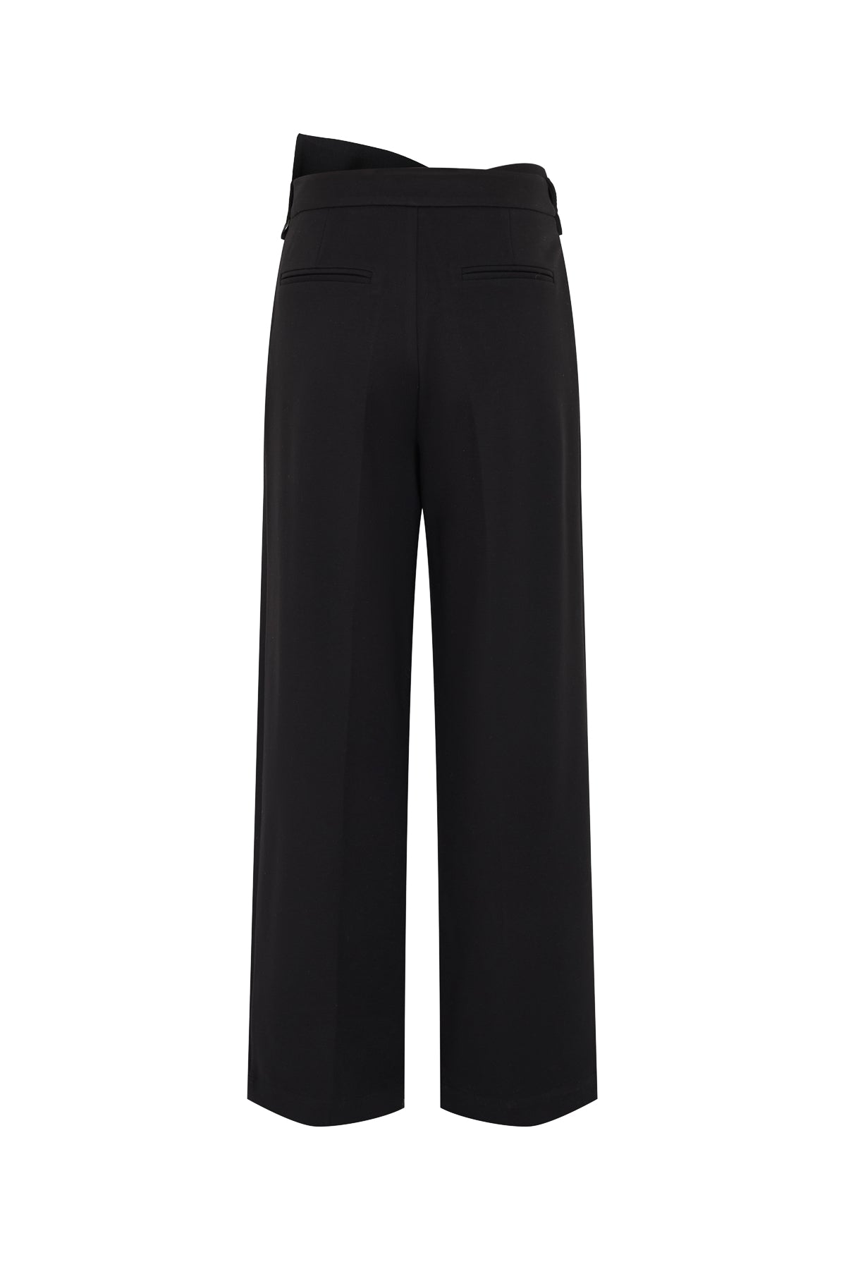 Marie Pleated Knit Pants With Bow