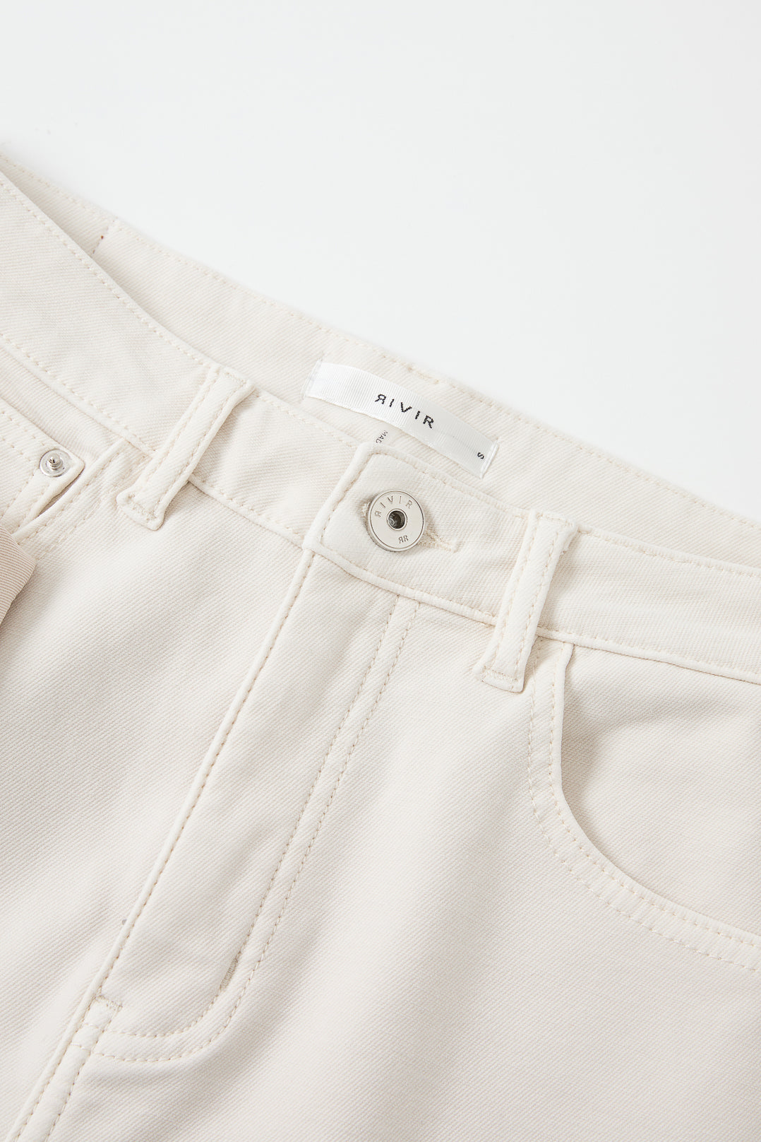 Maison Contrast Ribbon Twill Pants