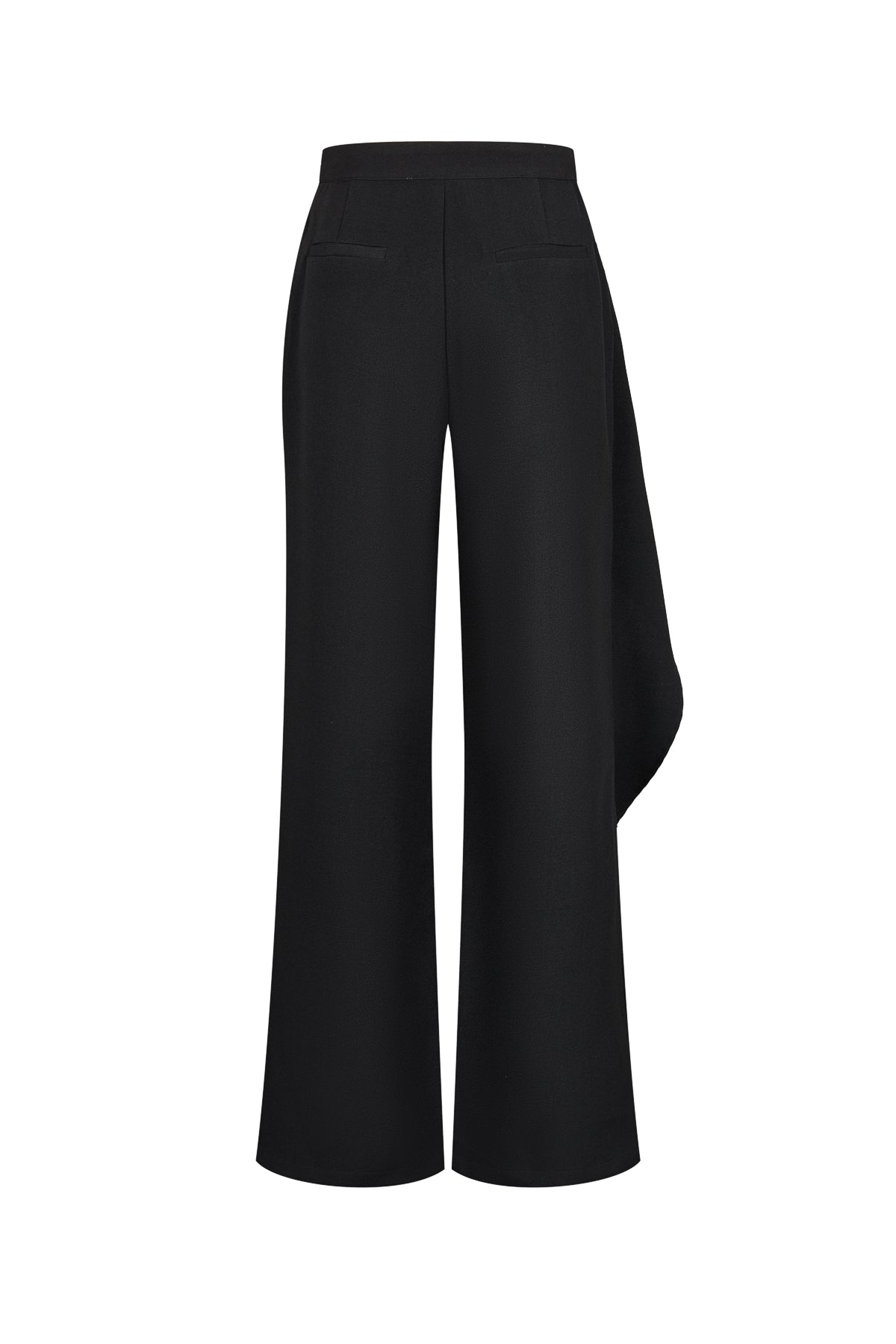 Tailored Wrap Trousers With Metal Trim