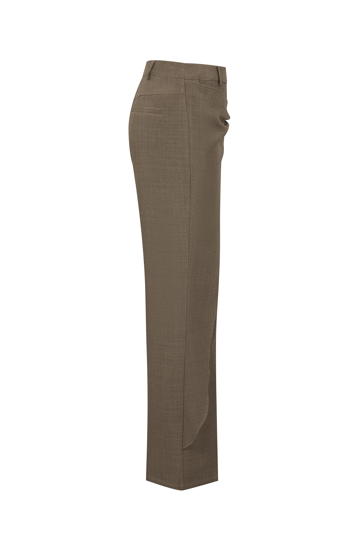 Tailored Wrap Trousers With Metal Trim