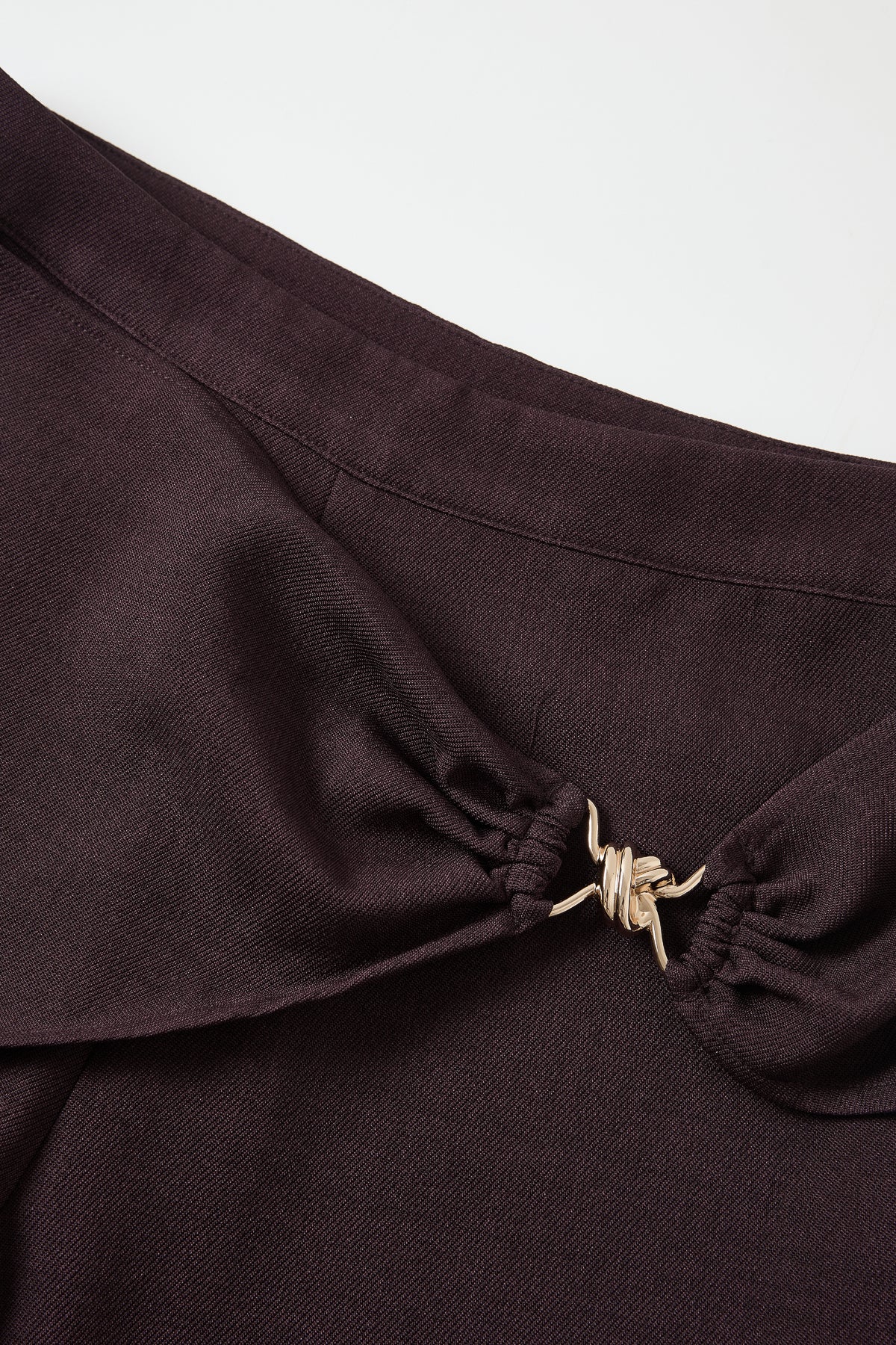 Tailored Wrap Trousers With Metal Trim
