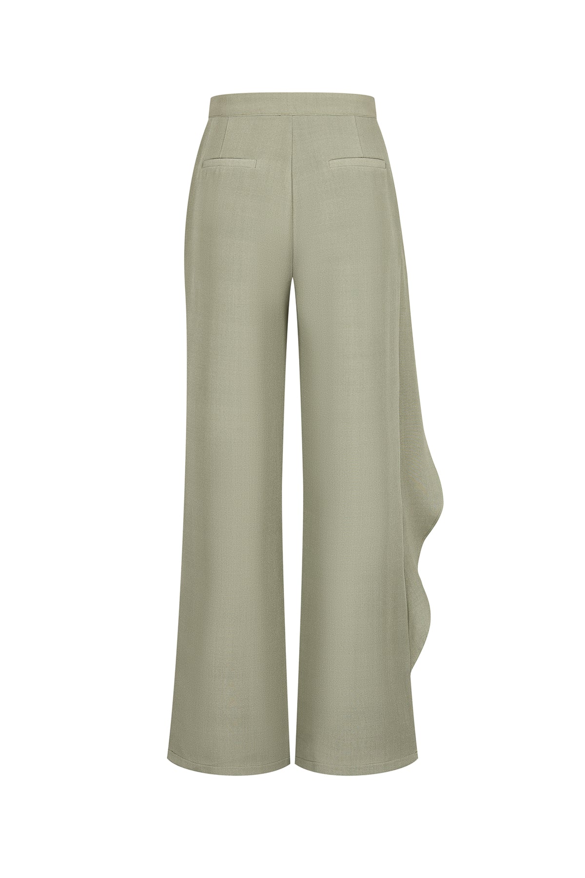 Tailored Wrap Trousers With Metal Trim