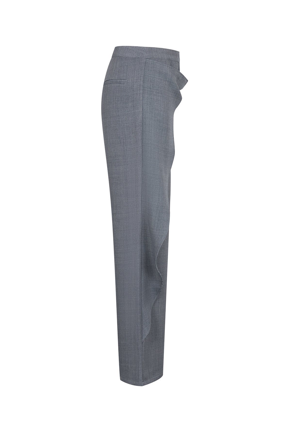Tailored Wrap Trousers With Metal Trim