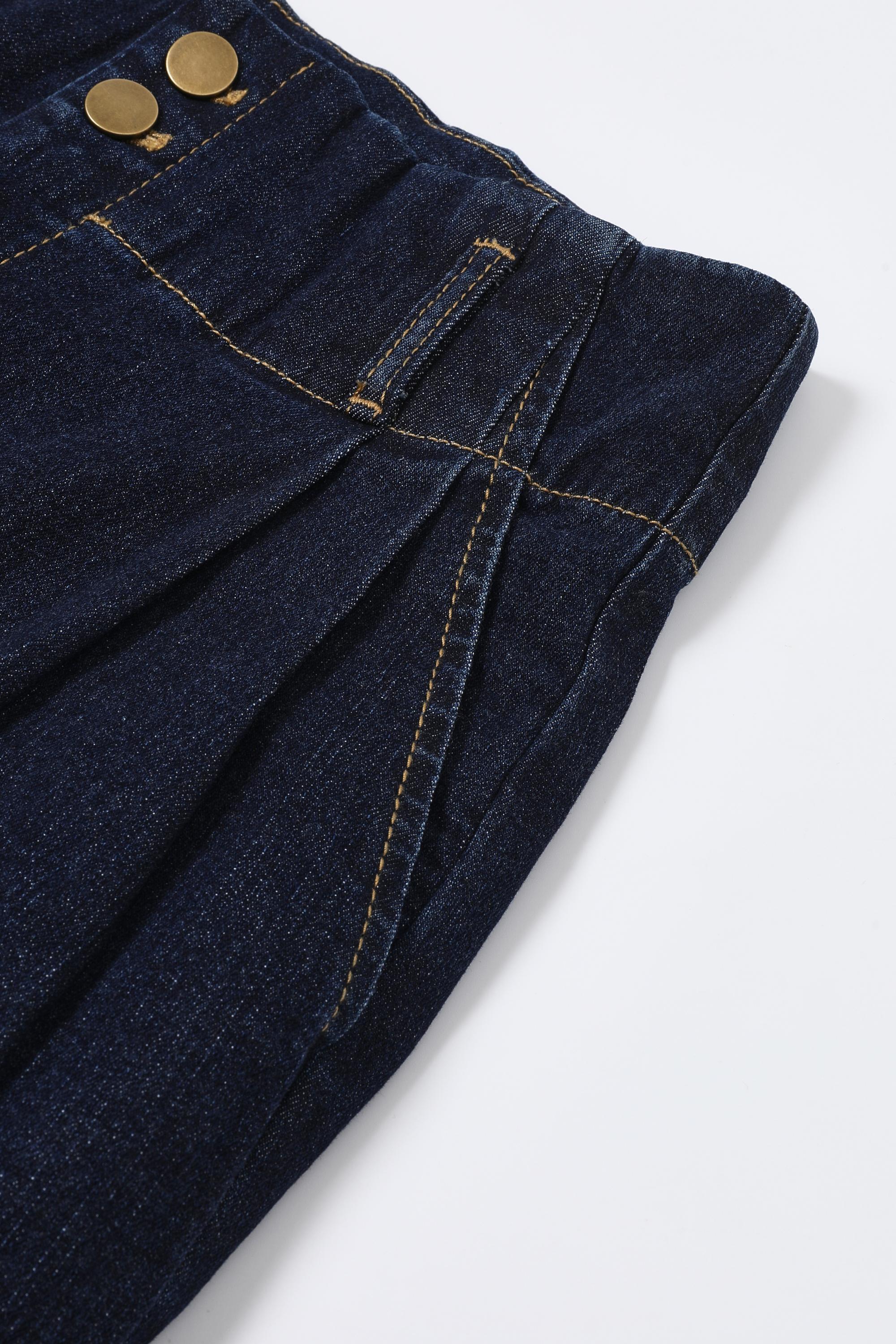 The Regent Tailored Denim Wide Leg Pants