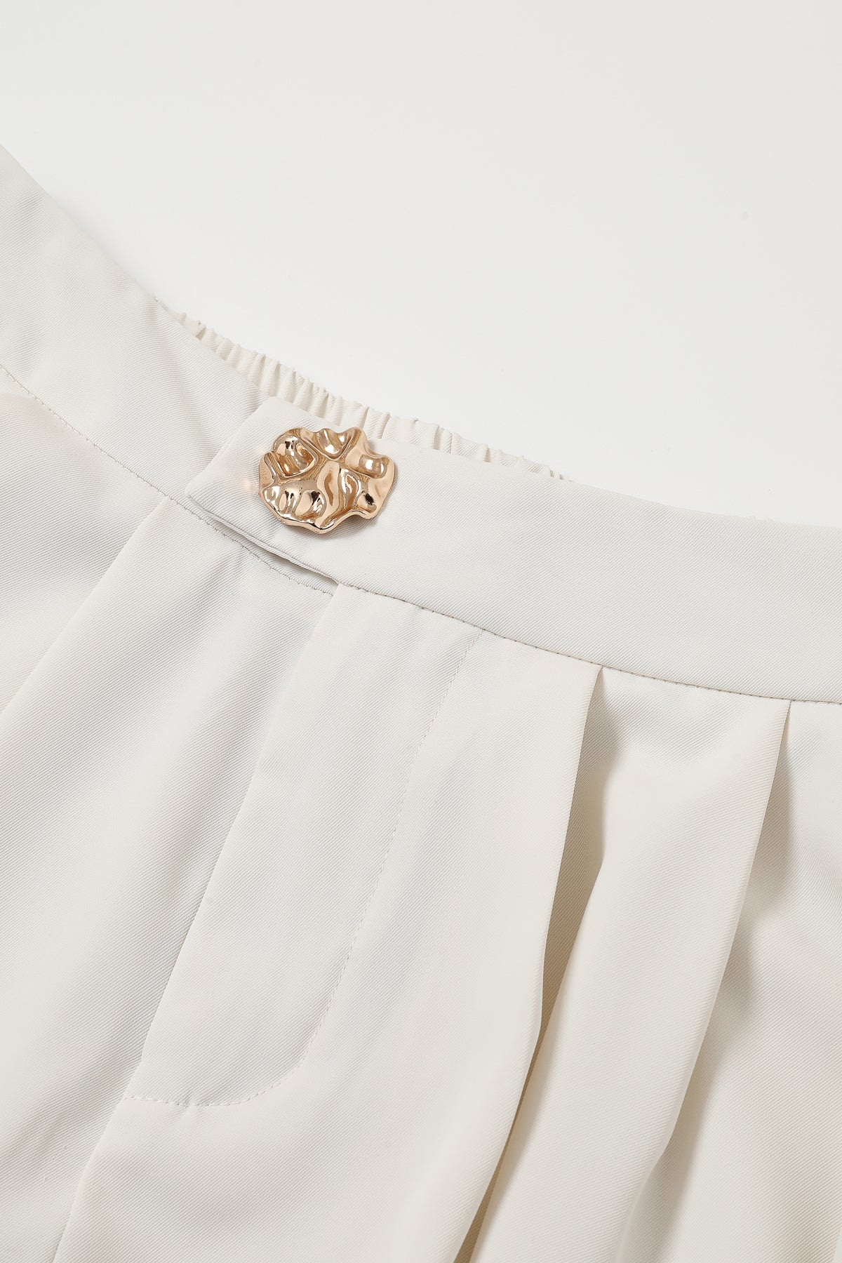 The Drape Ruched Solid Pants