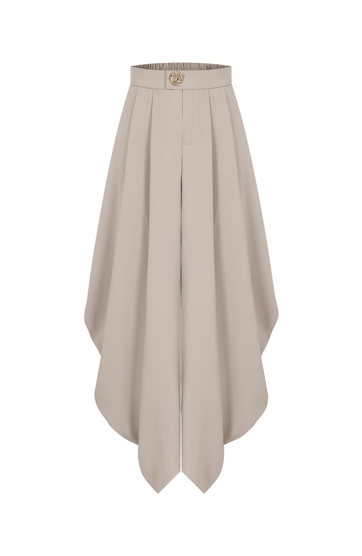 The Drape Ruched Solid Pants