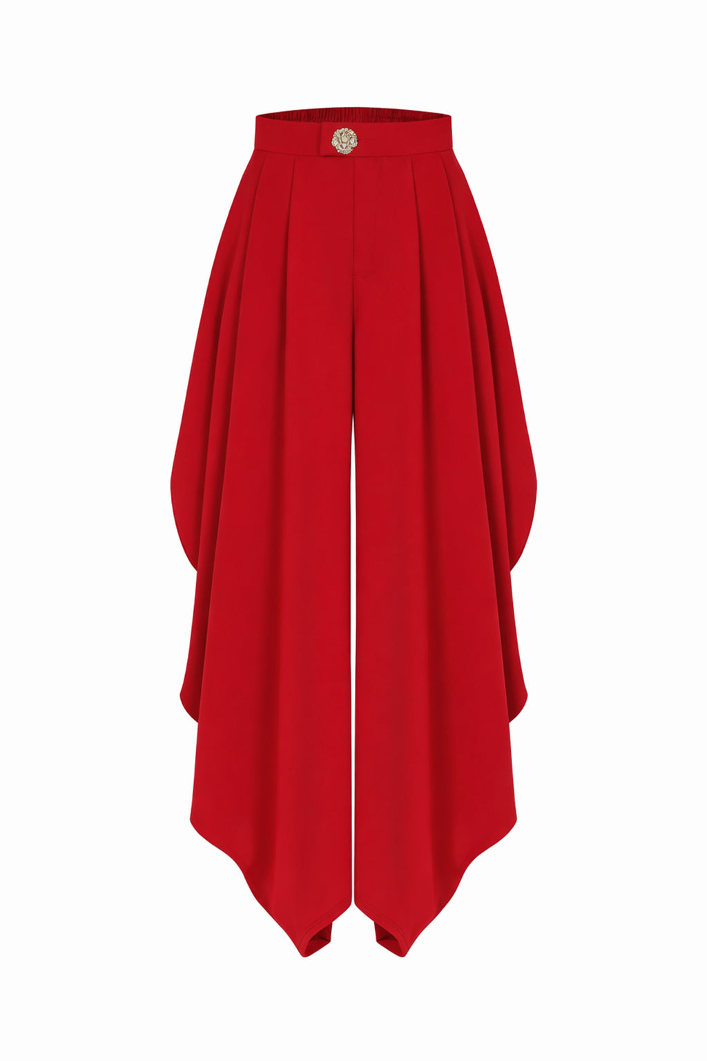 The Drape Ruched Solid Pants