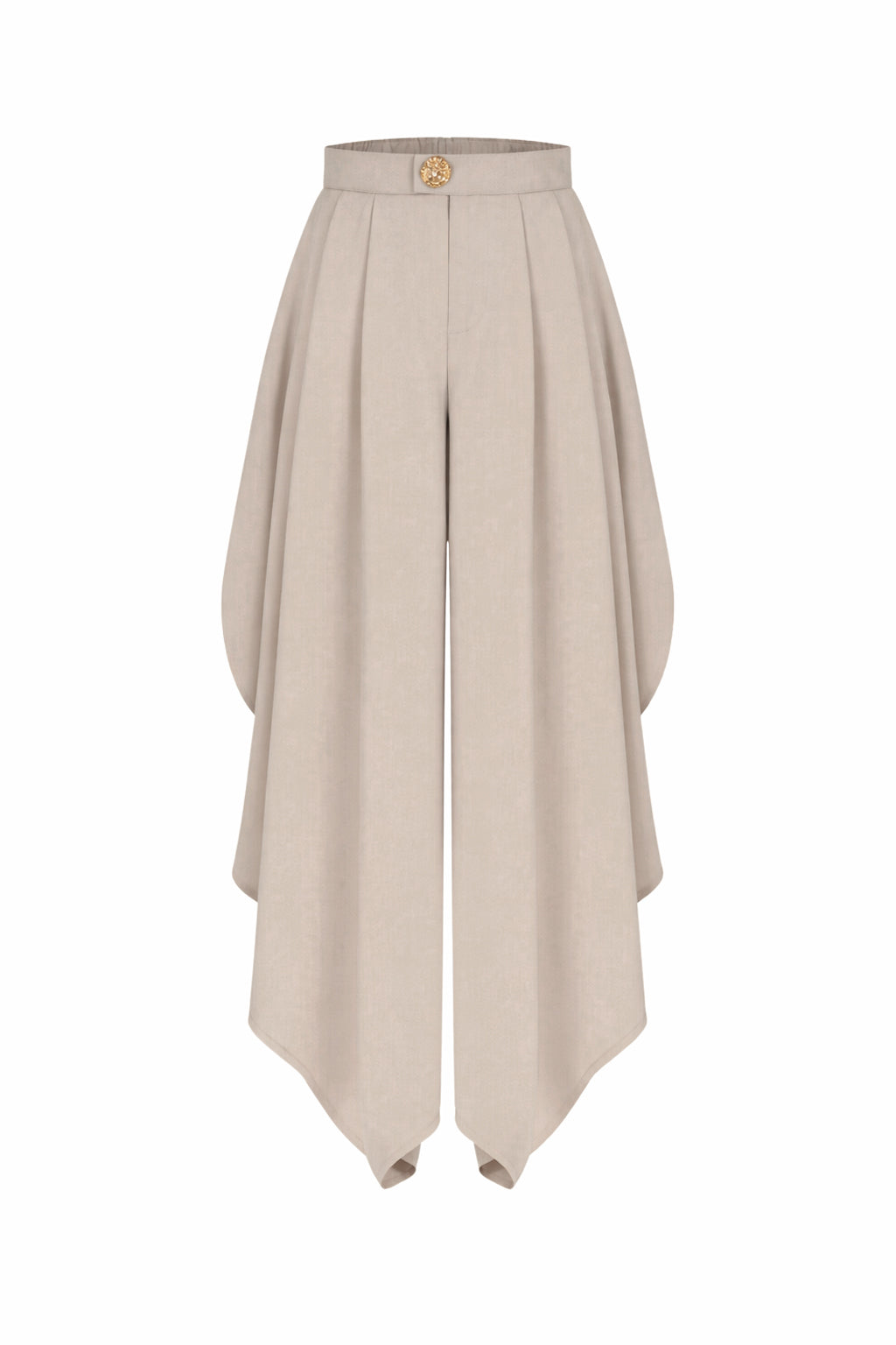 The Drape Ruched Solid Pants