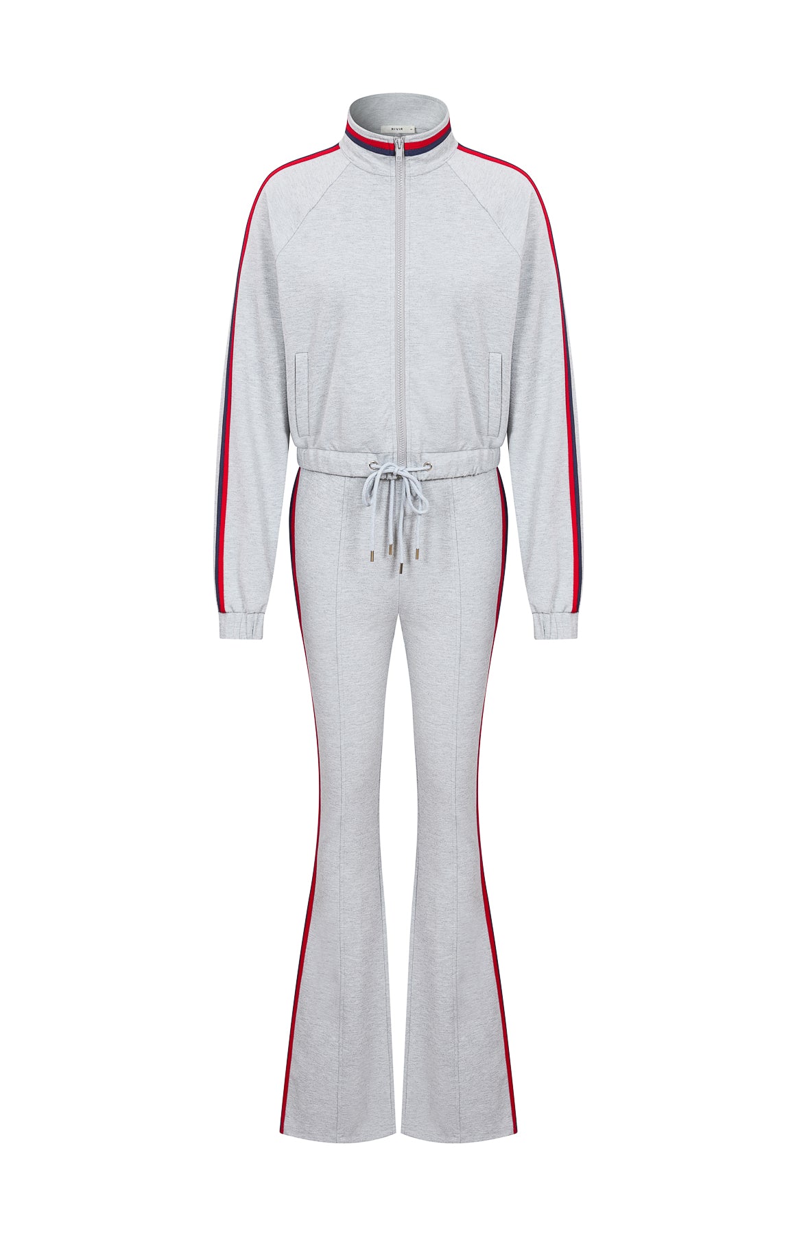 2 Tone Stripe Jacket Pant Set
