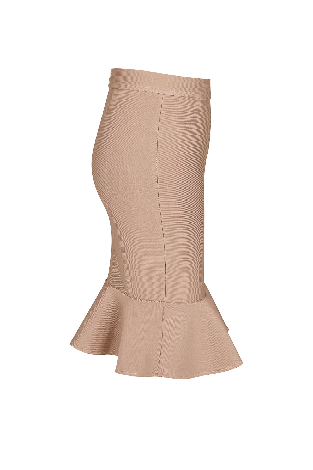 bandage top with rhinestones and flared skirt