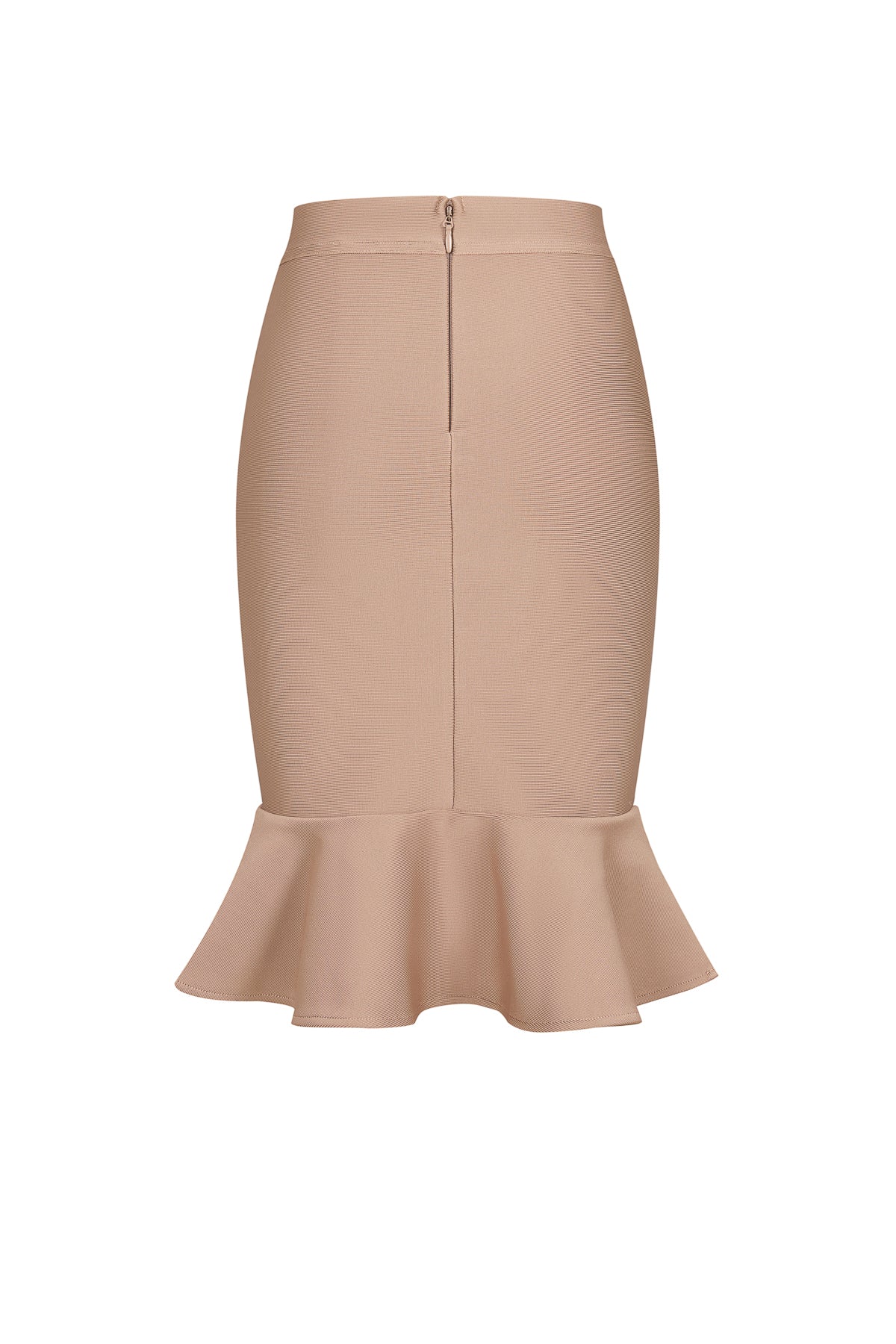 bandage top with rhinestones and flared skirt