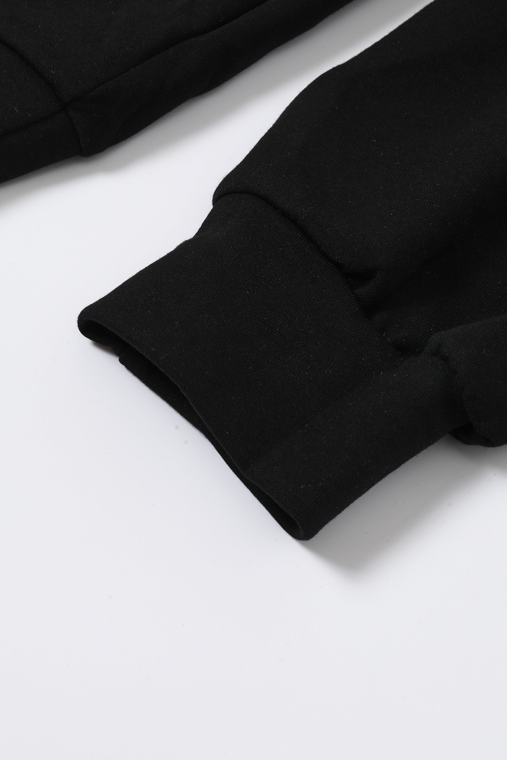 The Filigree Fleece Ruffle Accent Knit Sweatshirt