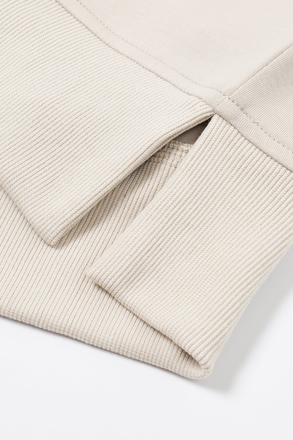 Apex Zip sleeveless Knit Top With Rib Detail