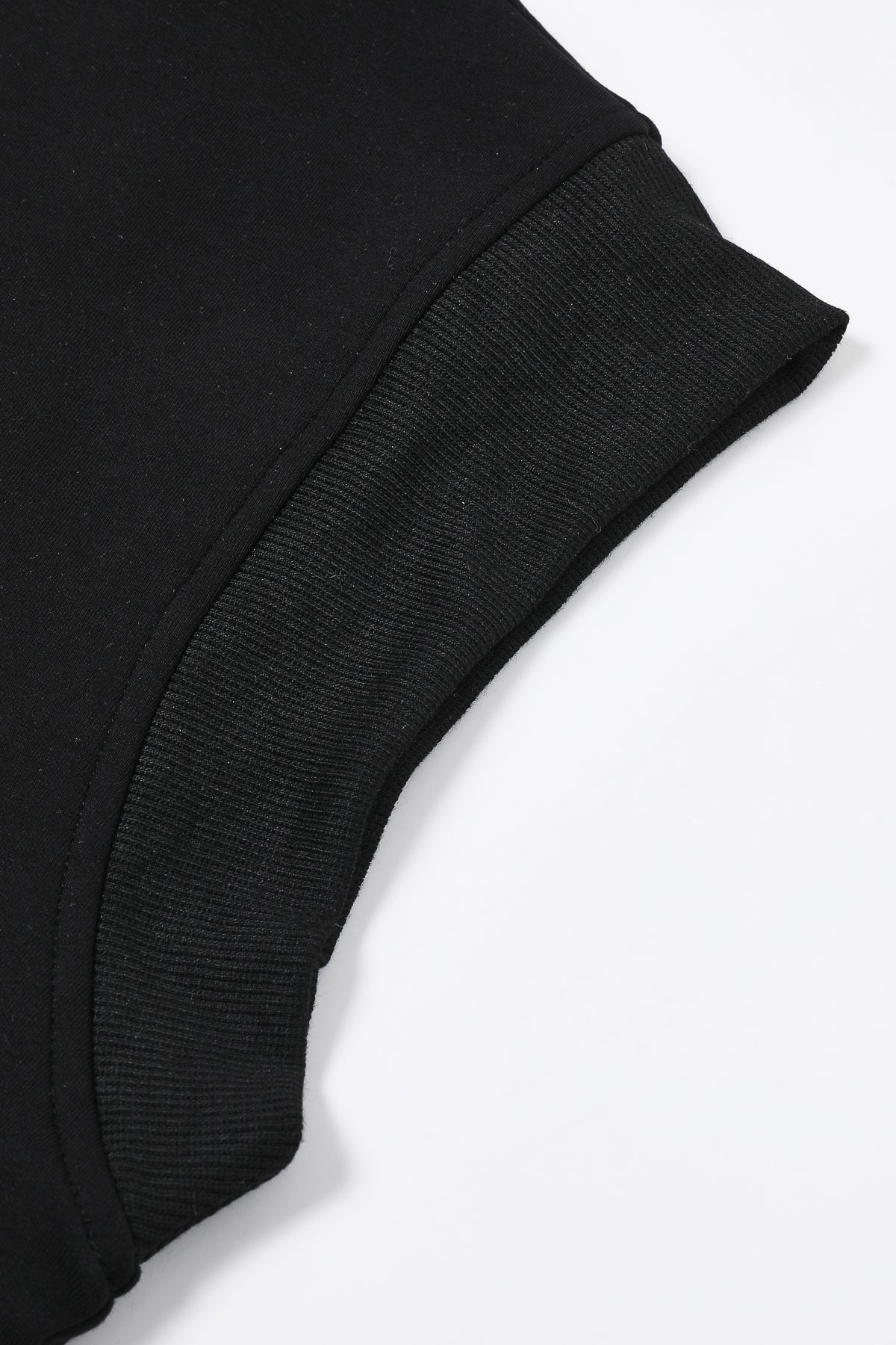 Apex Zip sleeveless Knit Top With Rib Detail