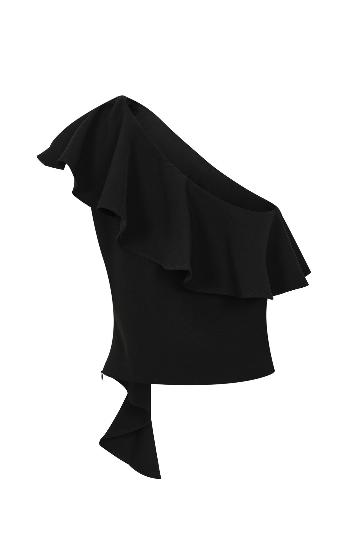 Colette One Shoulder Ruffle Woven Top