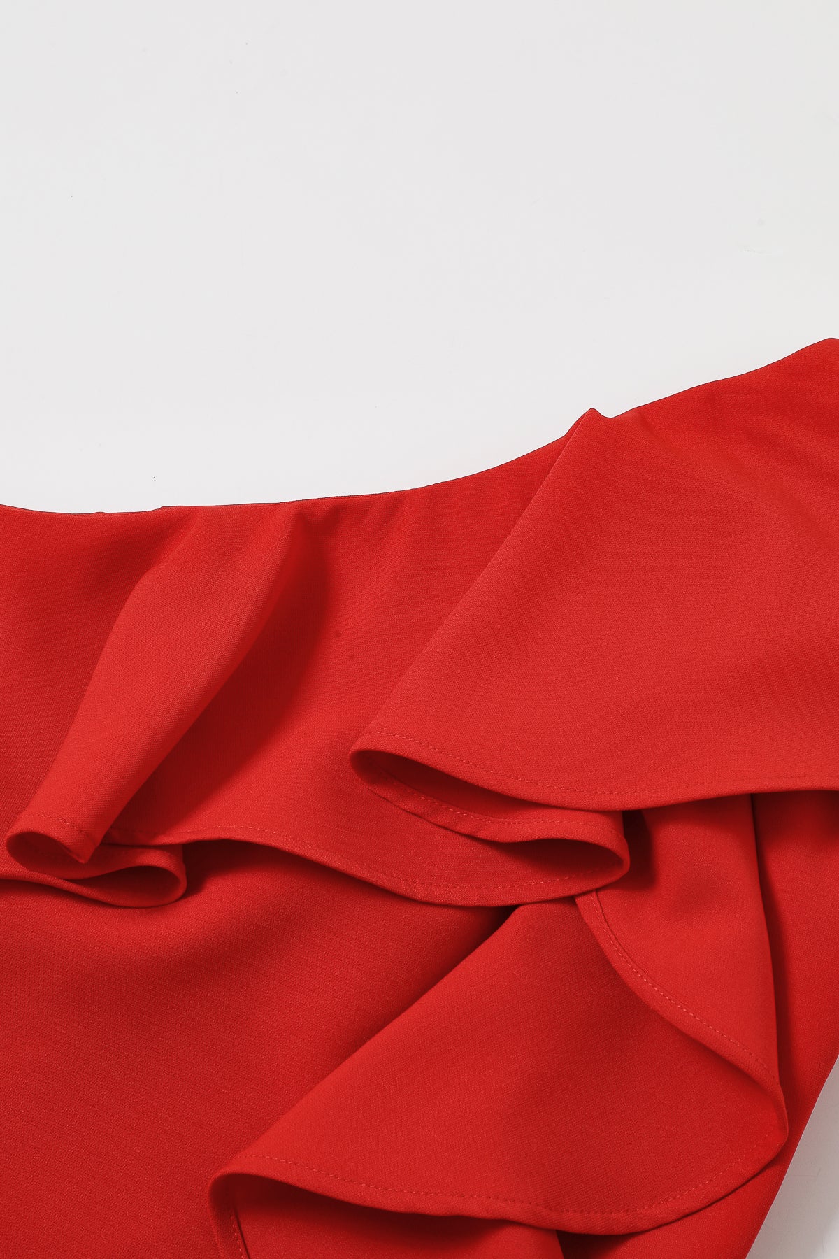 Colette One Shoulder Ruffle Woven Top