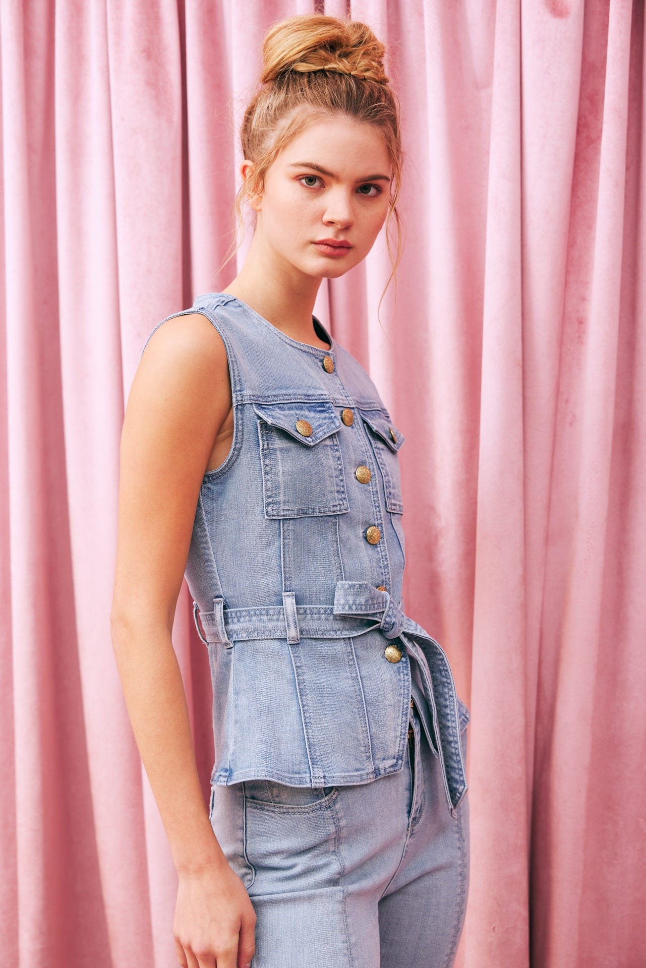 The Gilded Denim Bastion Vest