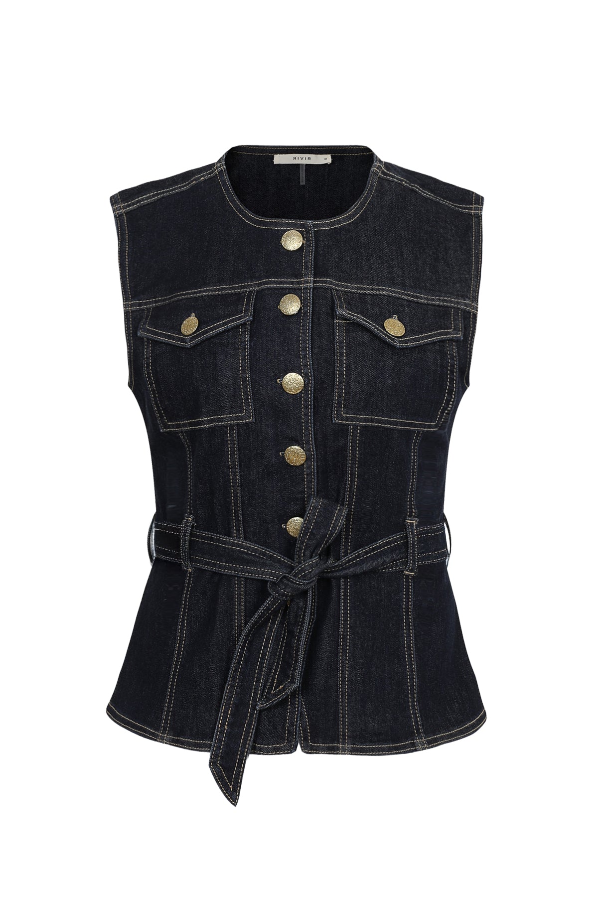 The Gilded Denim Bastion Vest