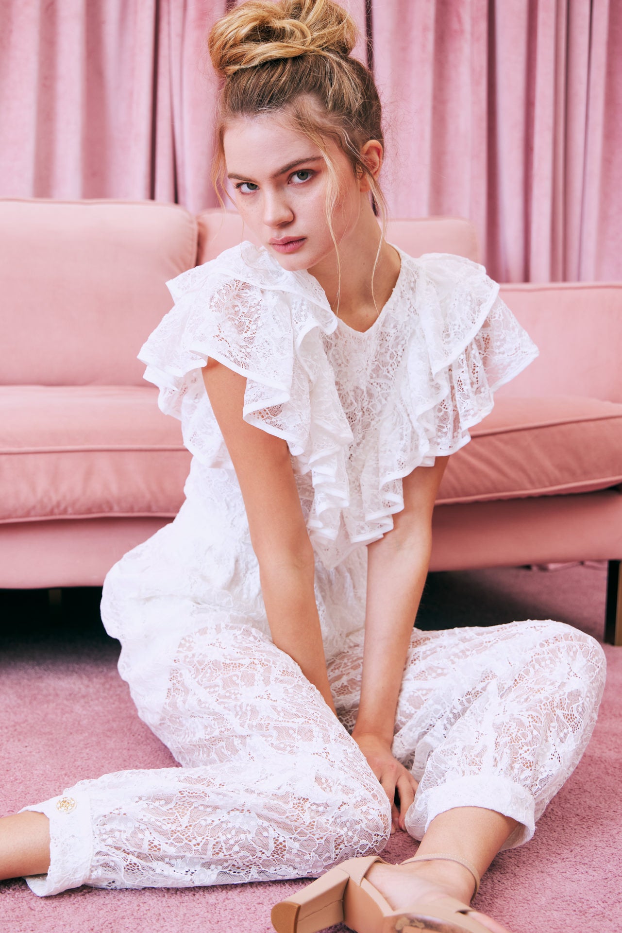 The Aladin Lace Dreams Ruffle Top