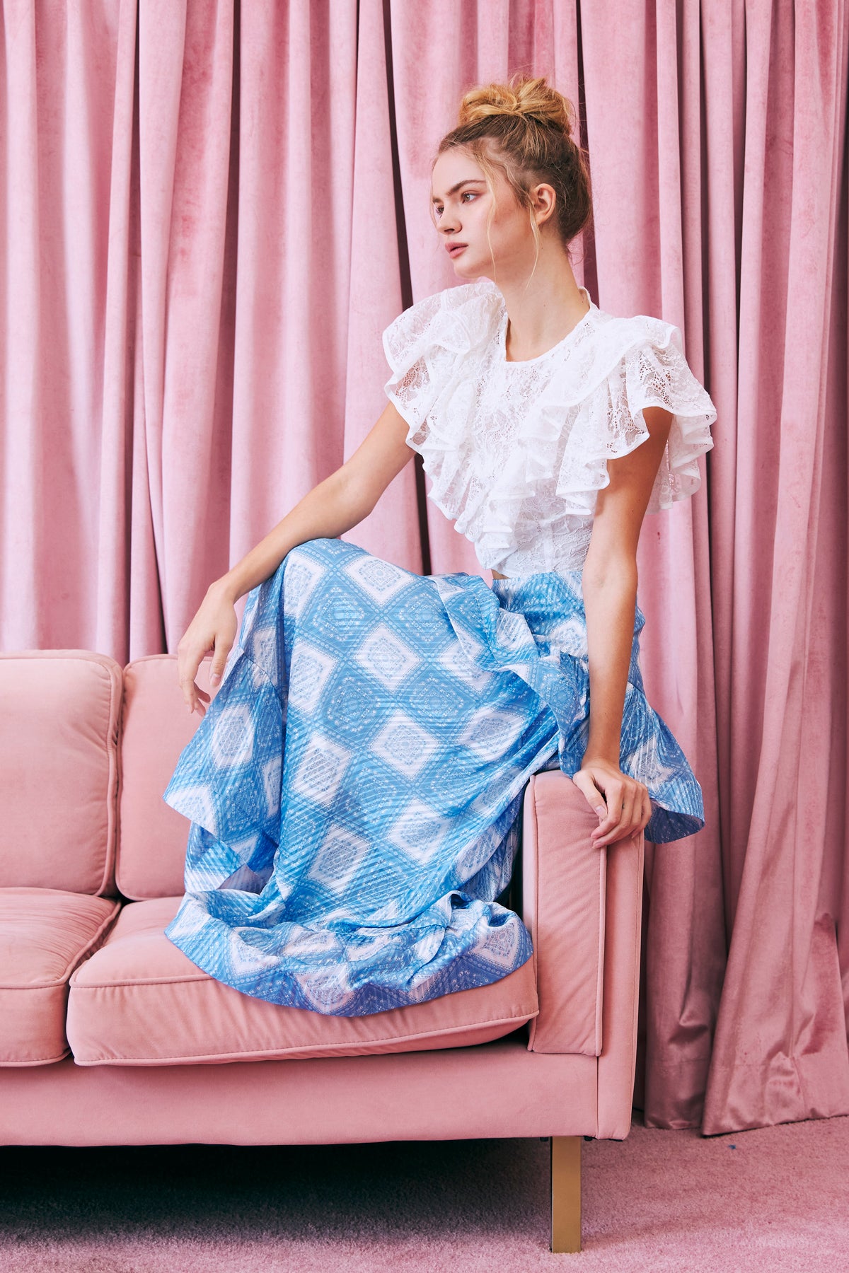 The Aladin Lace Dreams Ruffle Top