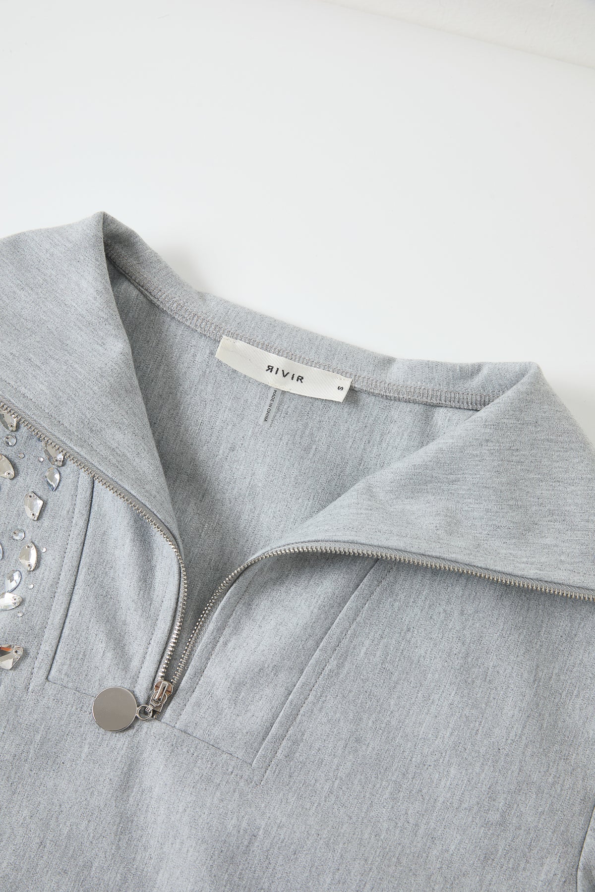 Embellished Knit Sweatshirt
