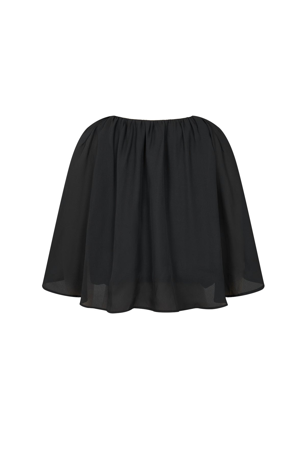 Shirred Cape Top