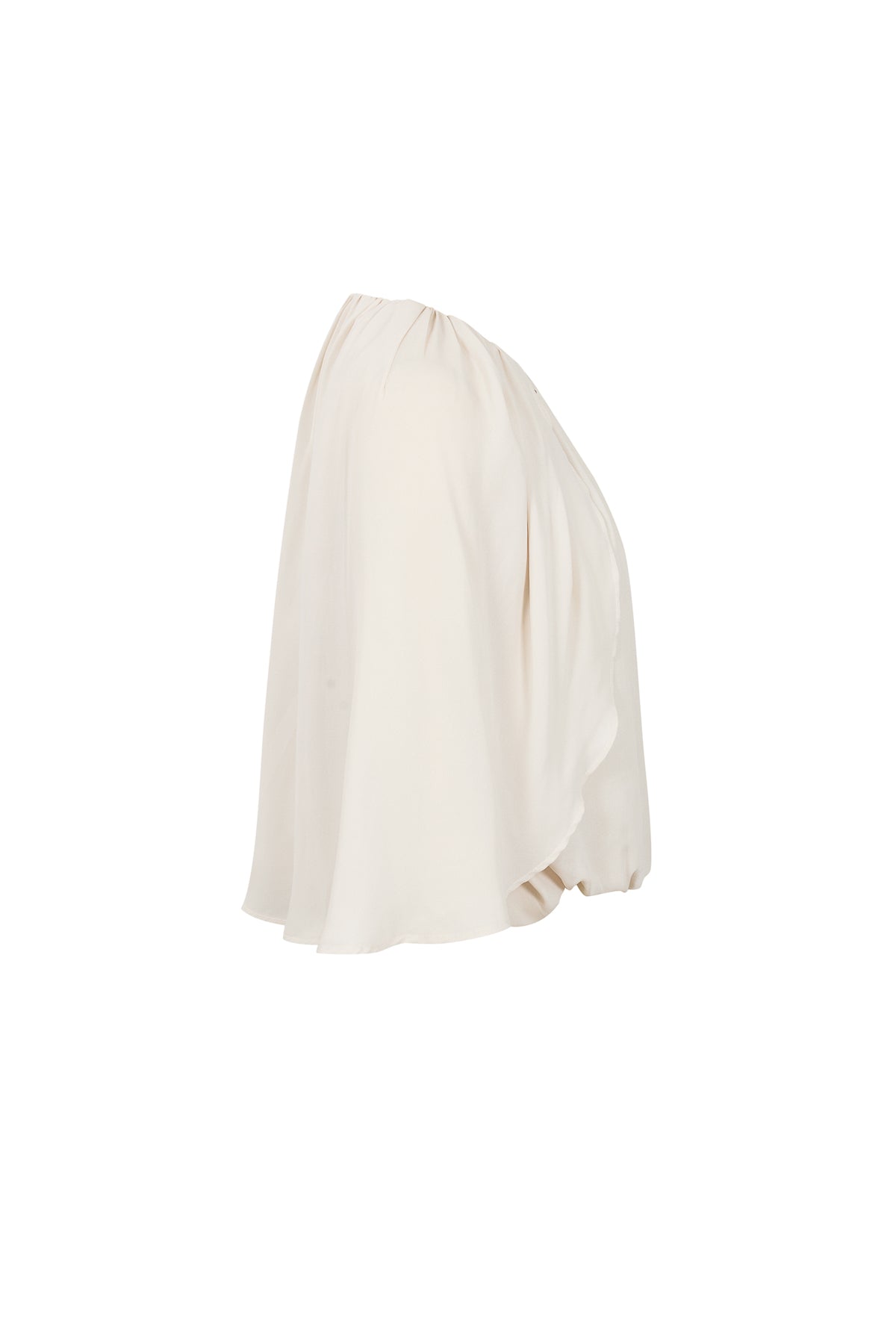 Shirred Cape Top