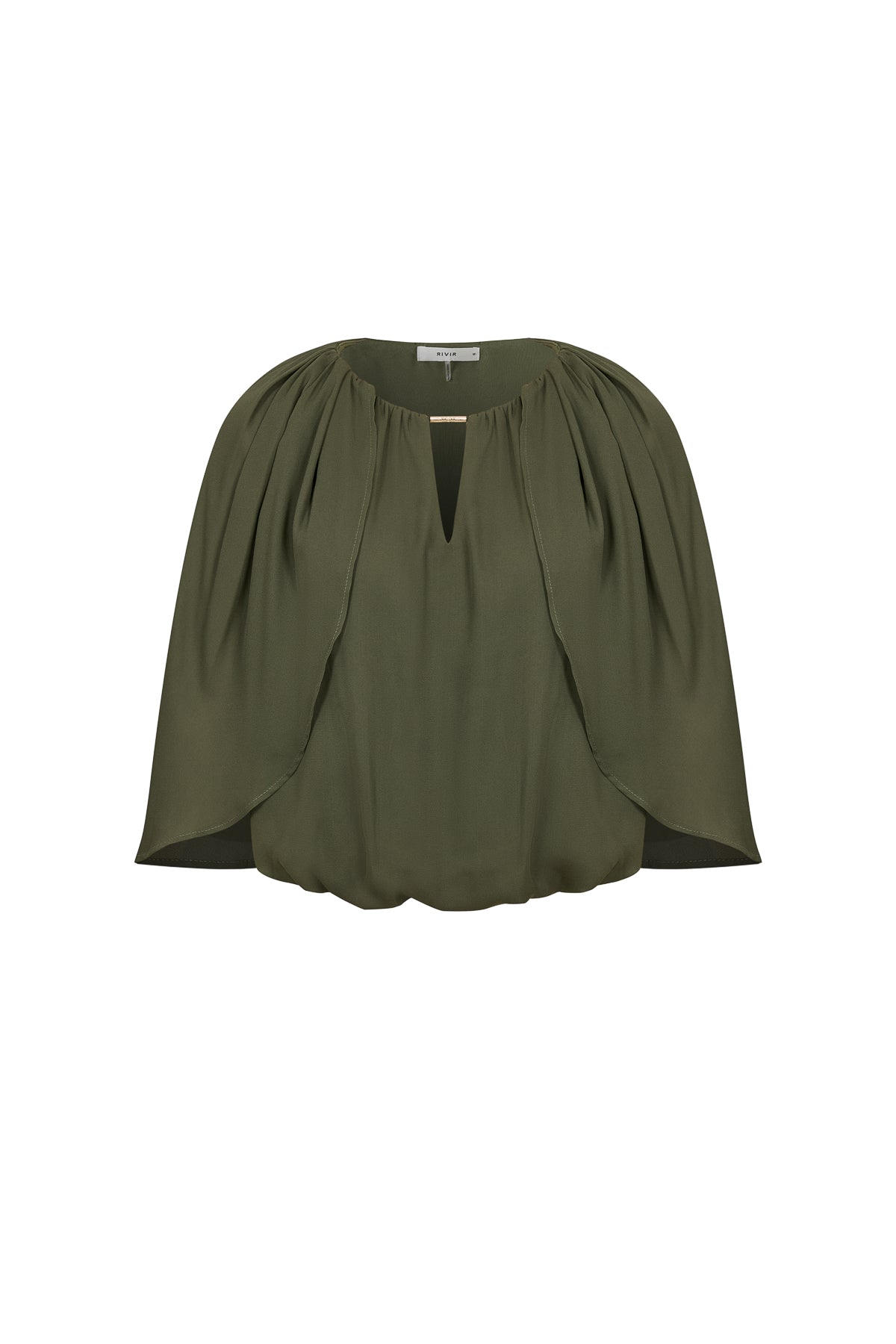 Shirred Cape Top