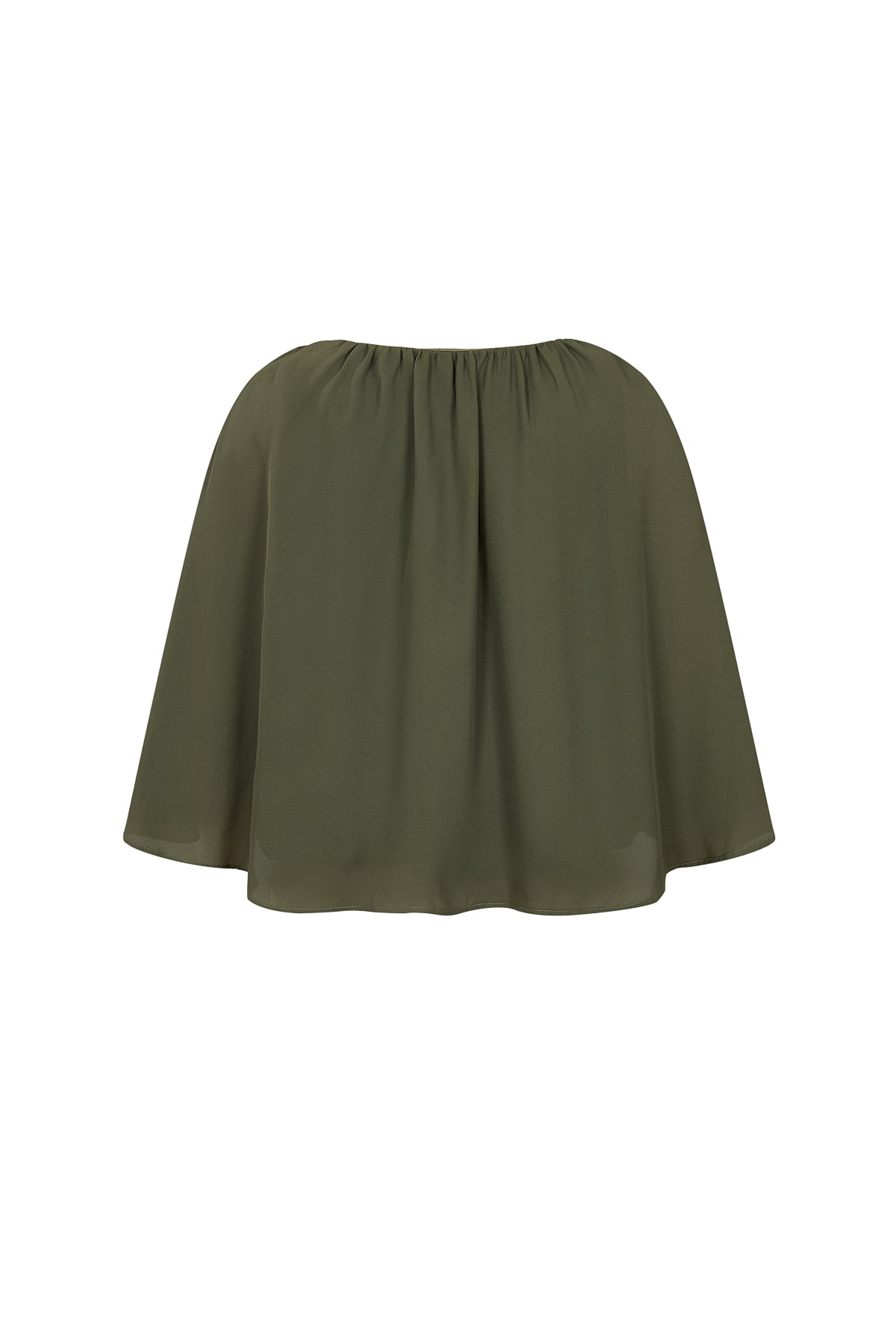 Shirred Cape Top
