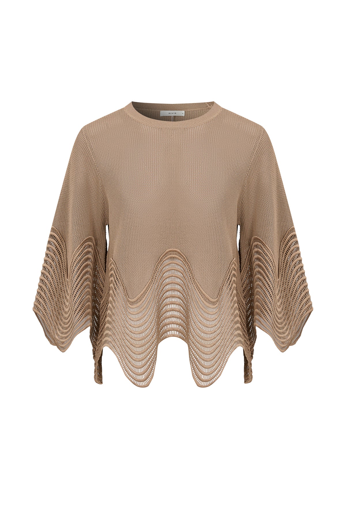 Wave Detail Knit Top