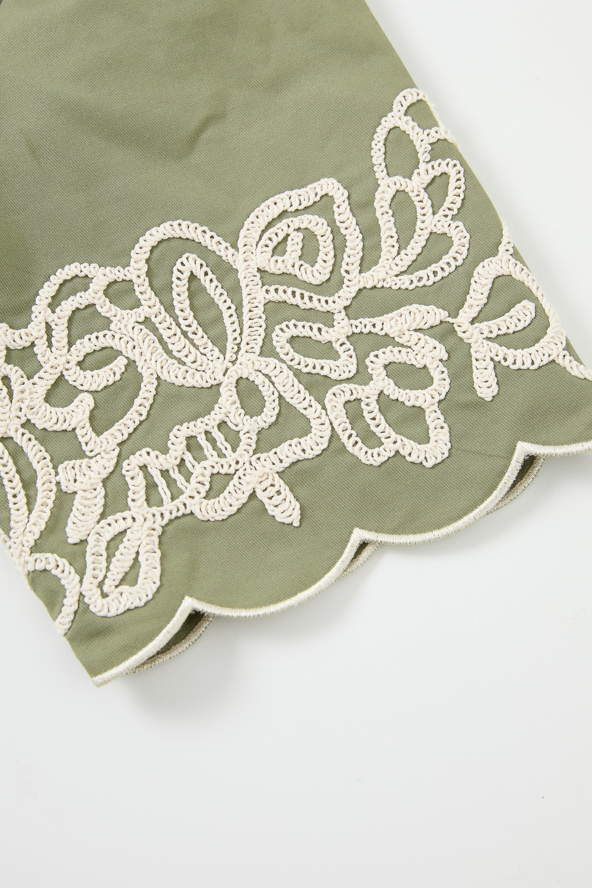 Embroidered Poplin Top