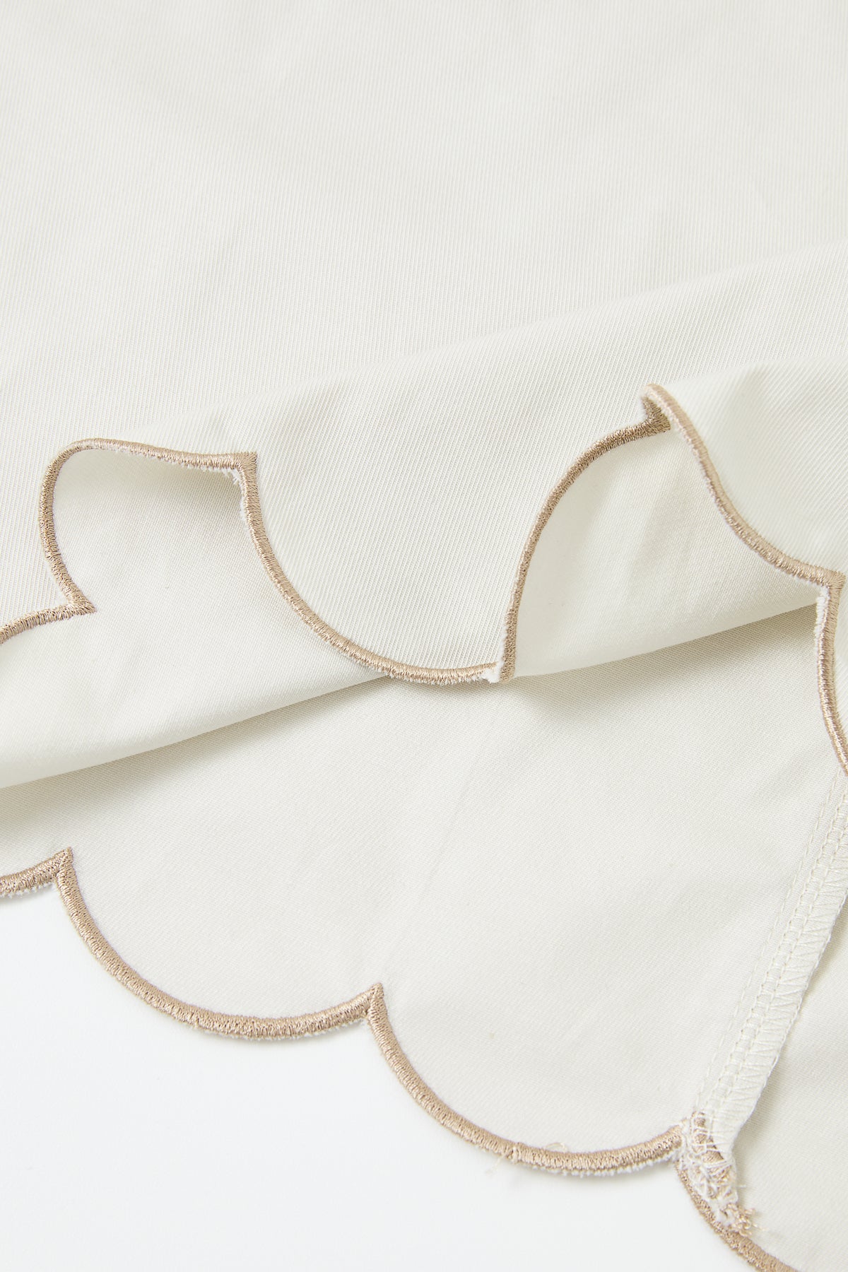 Embroidered Poplin Top