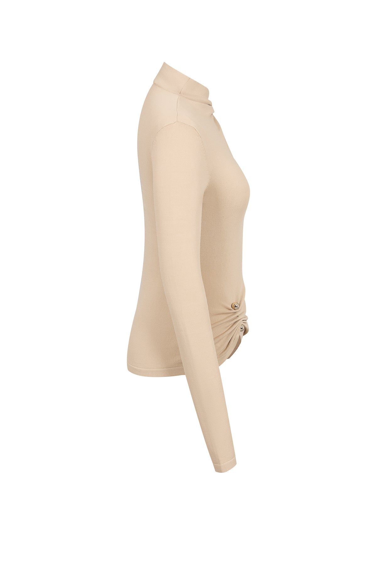 Asymmetric Gold Trim Top