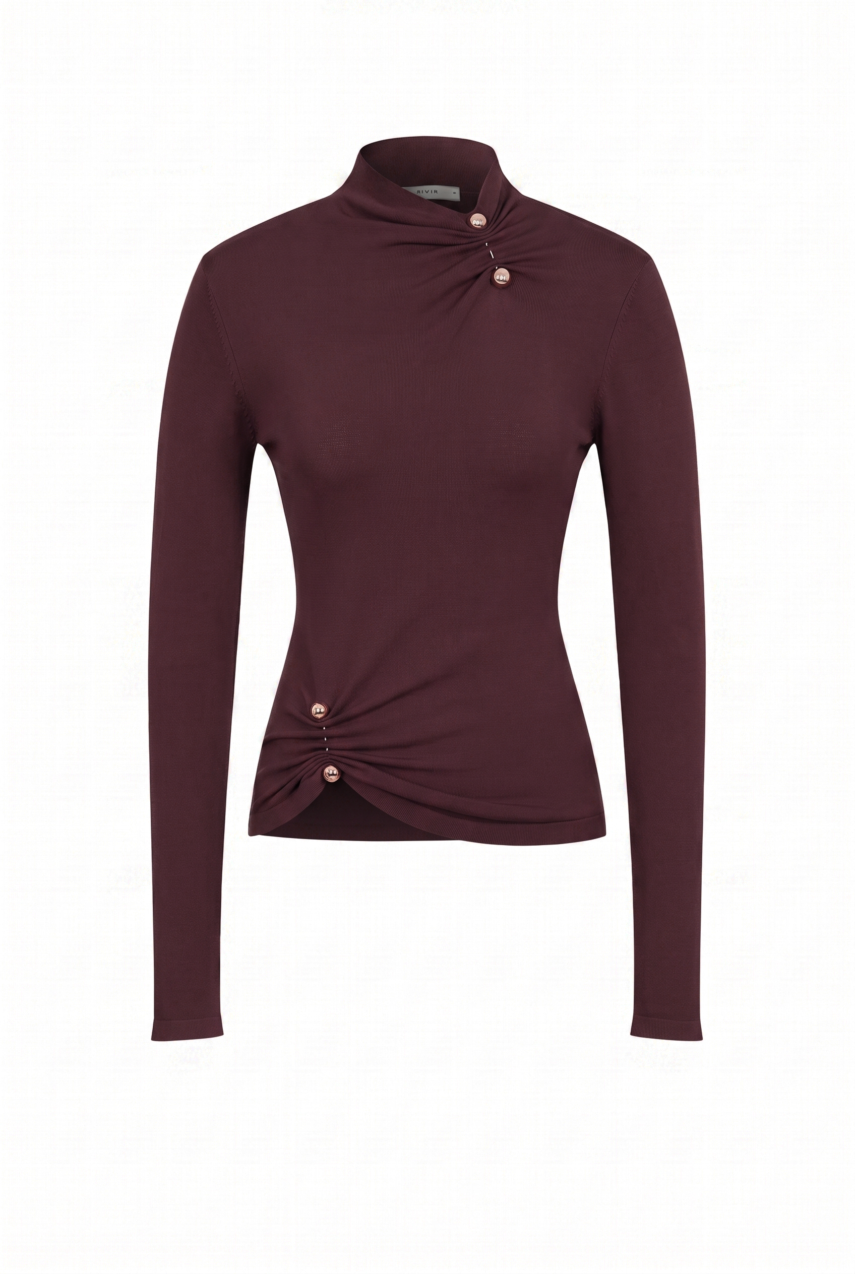 Asymmetric Gold Trim Top