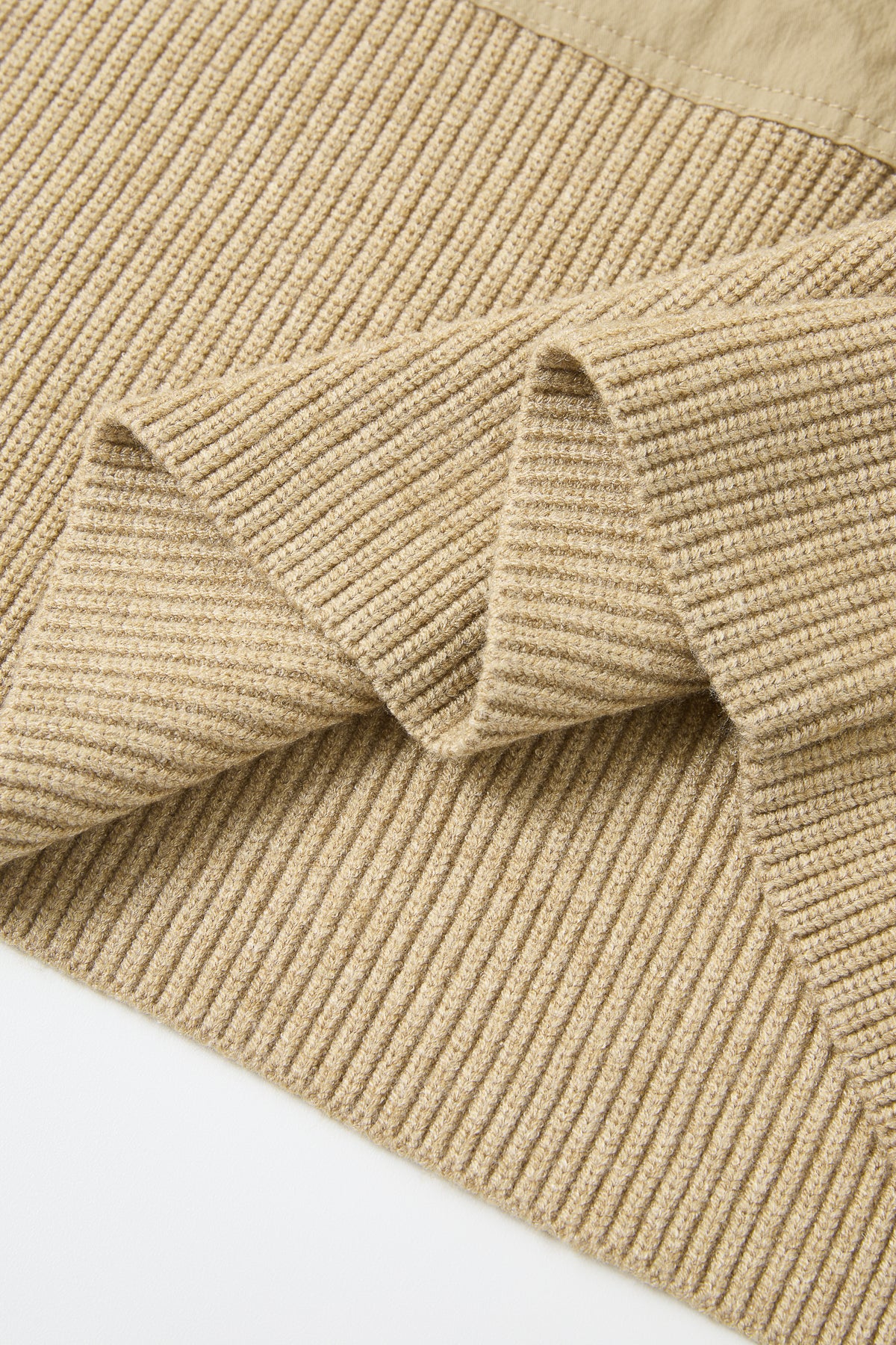 Woven Mix Utilitarian Knit top