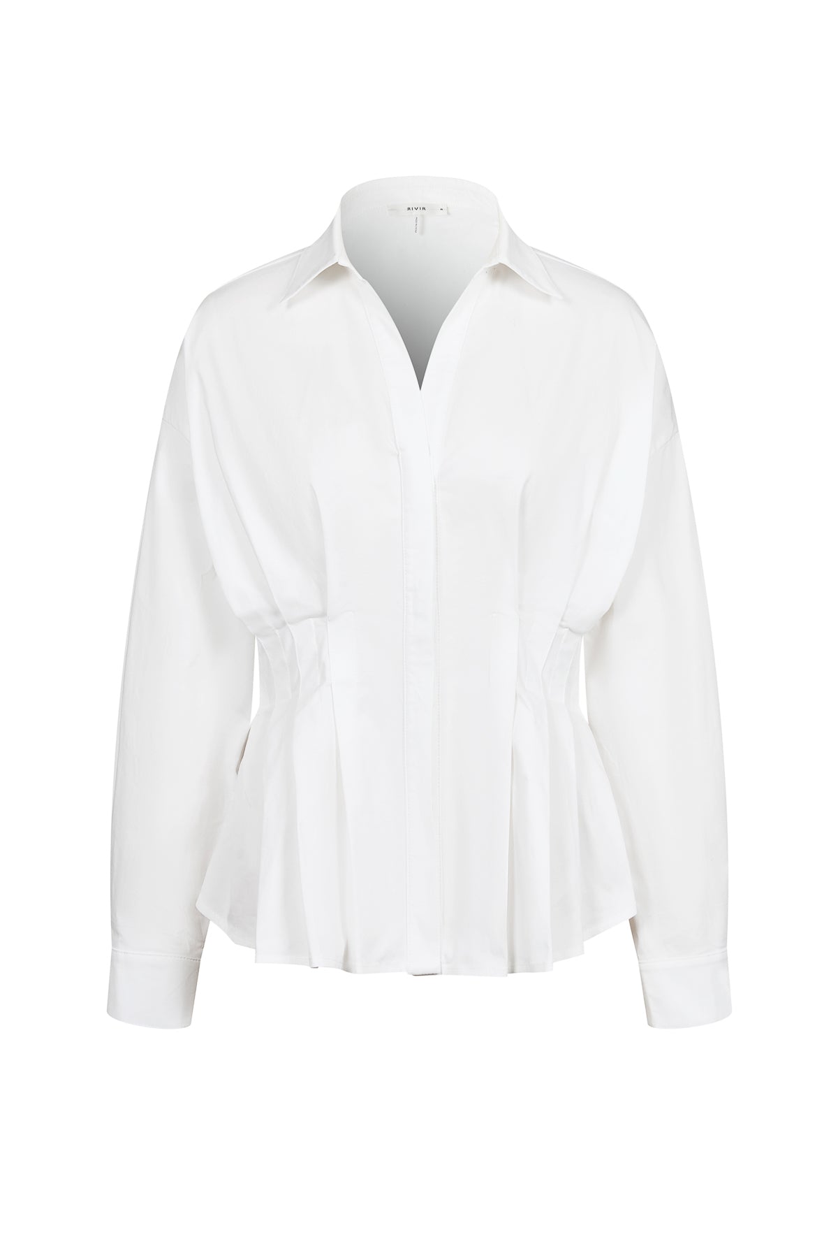 Pleated Poplin Shirt