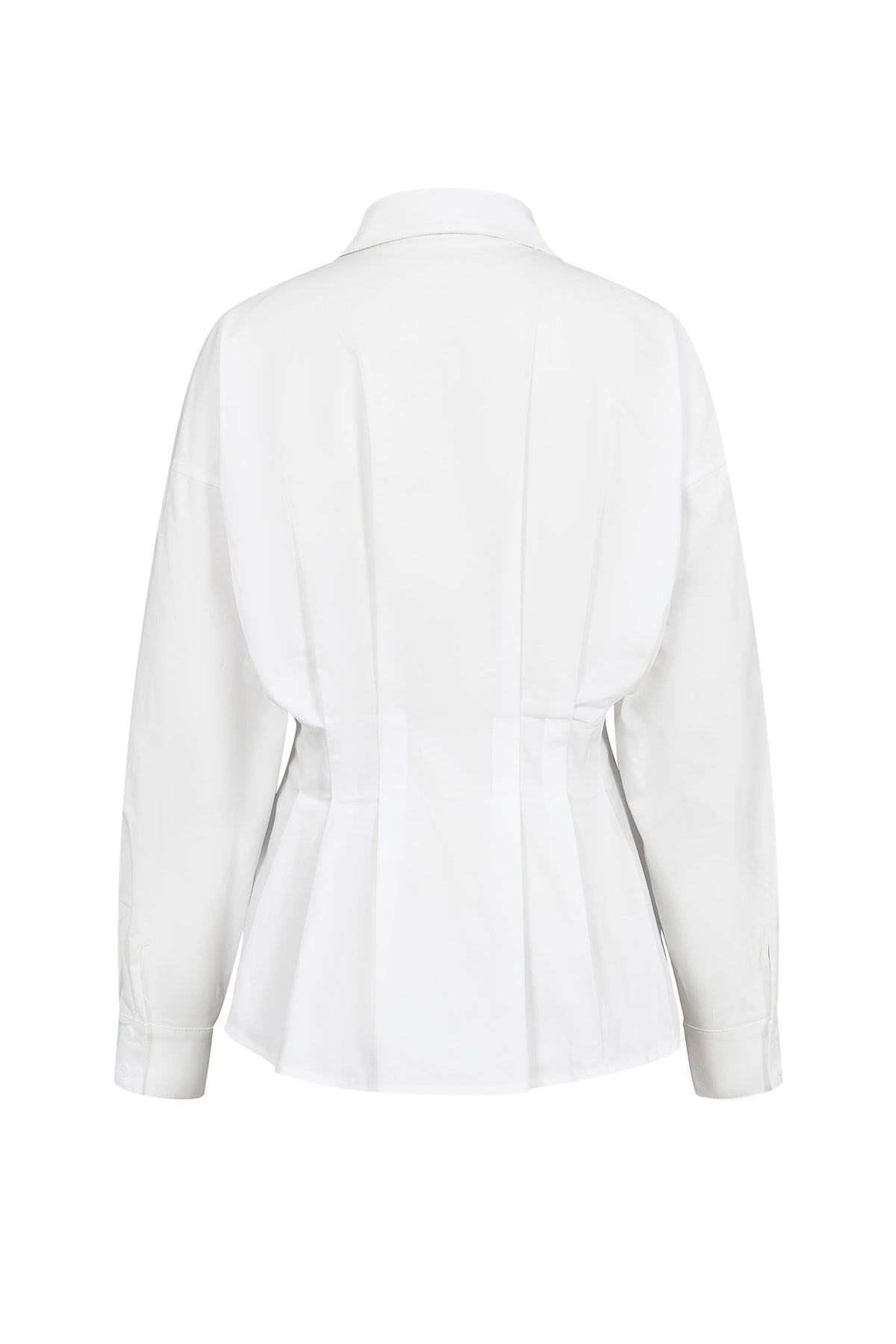 Pleated Poplin Shirt