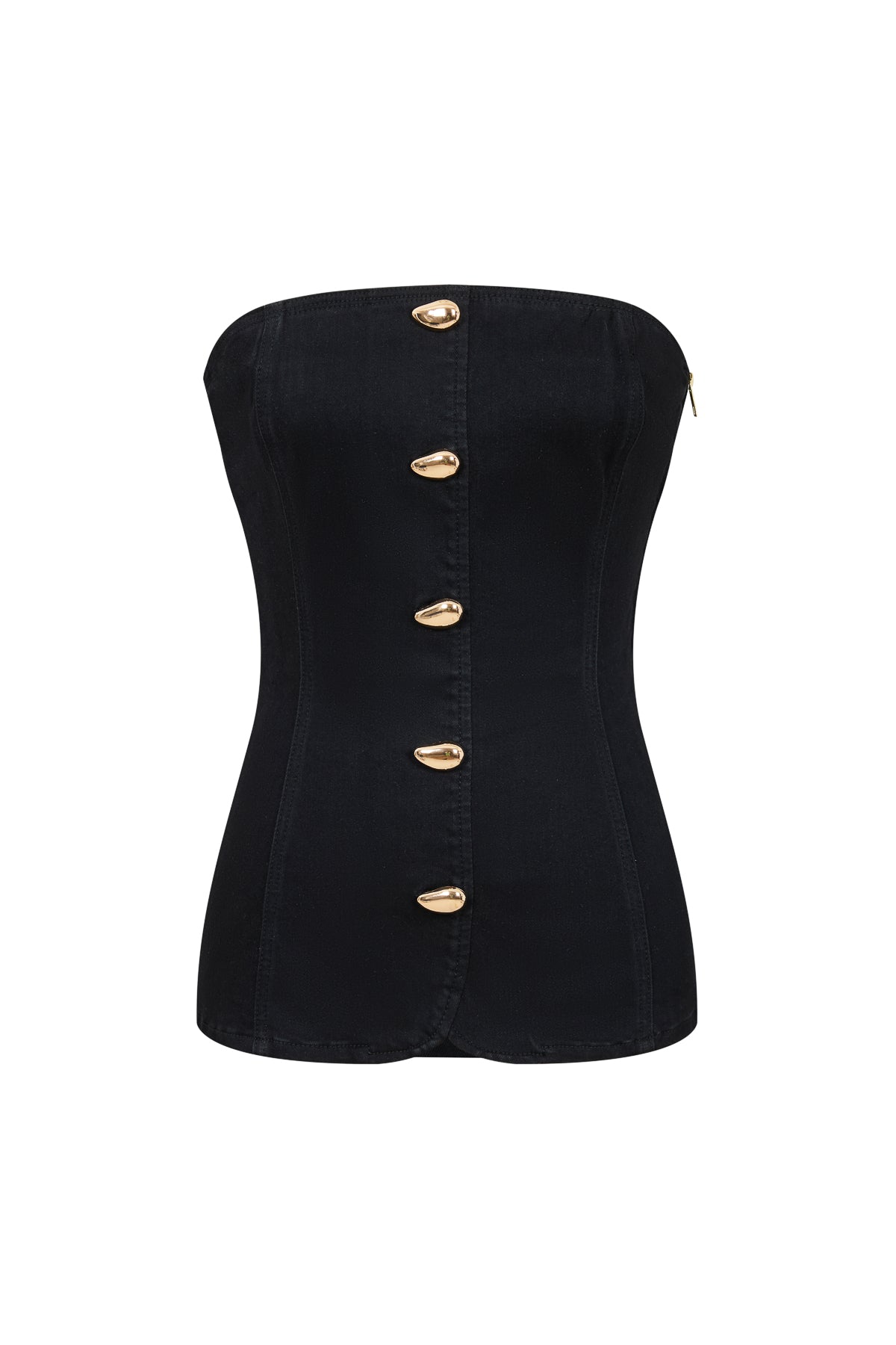 Nyla Strapless Denim Top