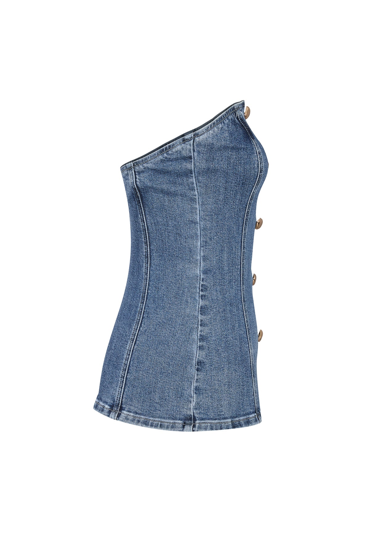 Nyla Strapless Denim Top