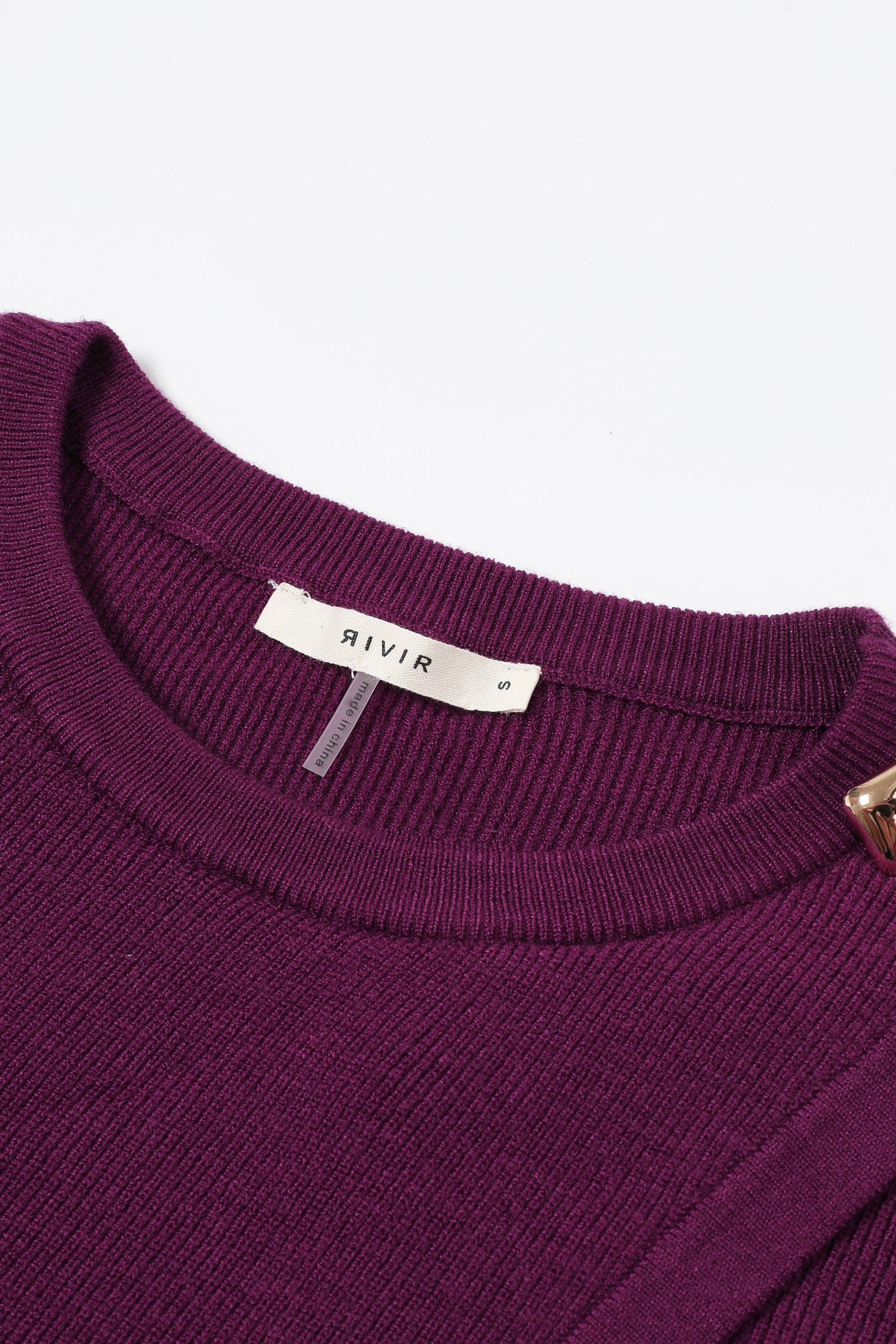 The Audrey Knit Overlay Long Sleeve Top