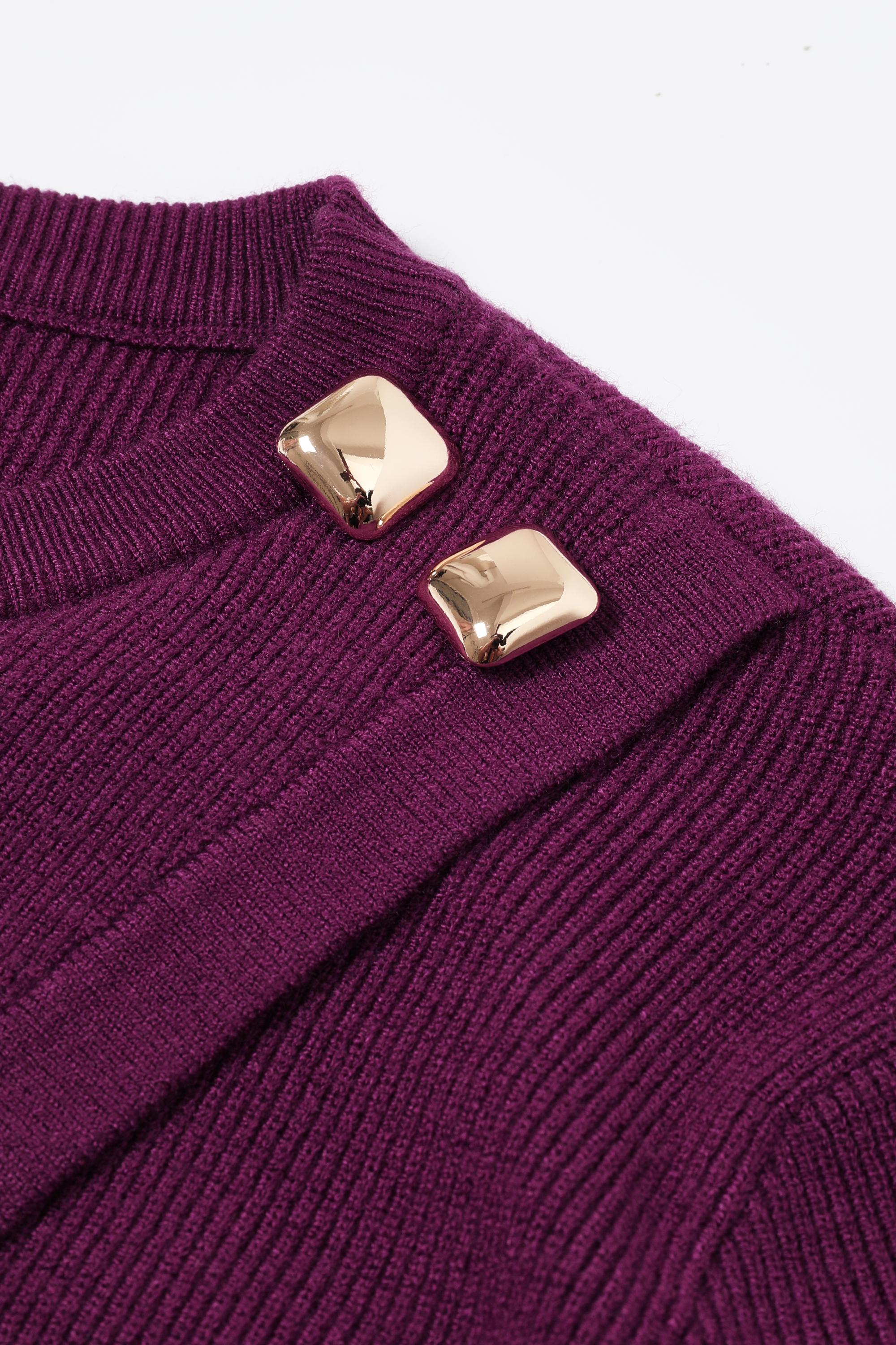 The Audrey Knit Overlay Long Sleeve Top
