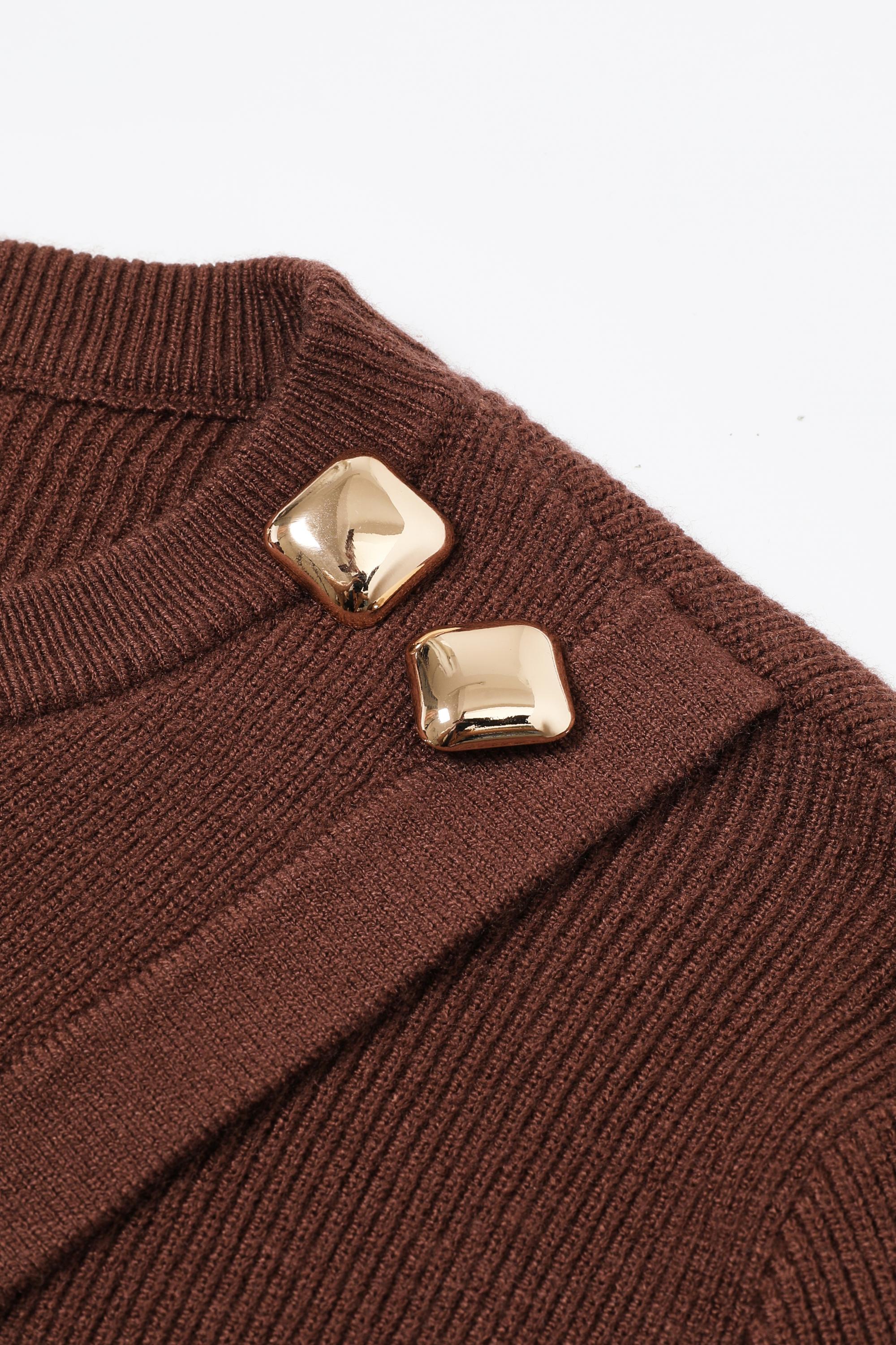 The Audrey Knit Overlay Long Sleeve Top